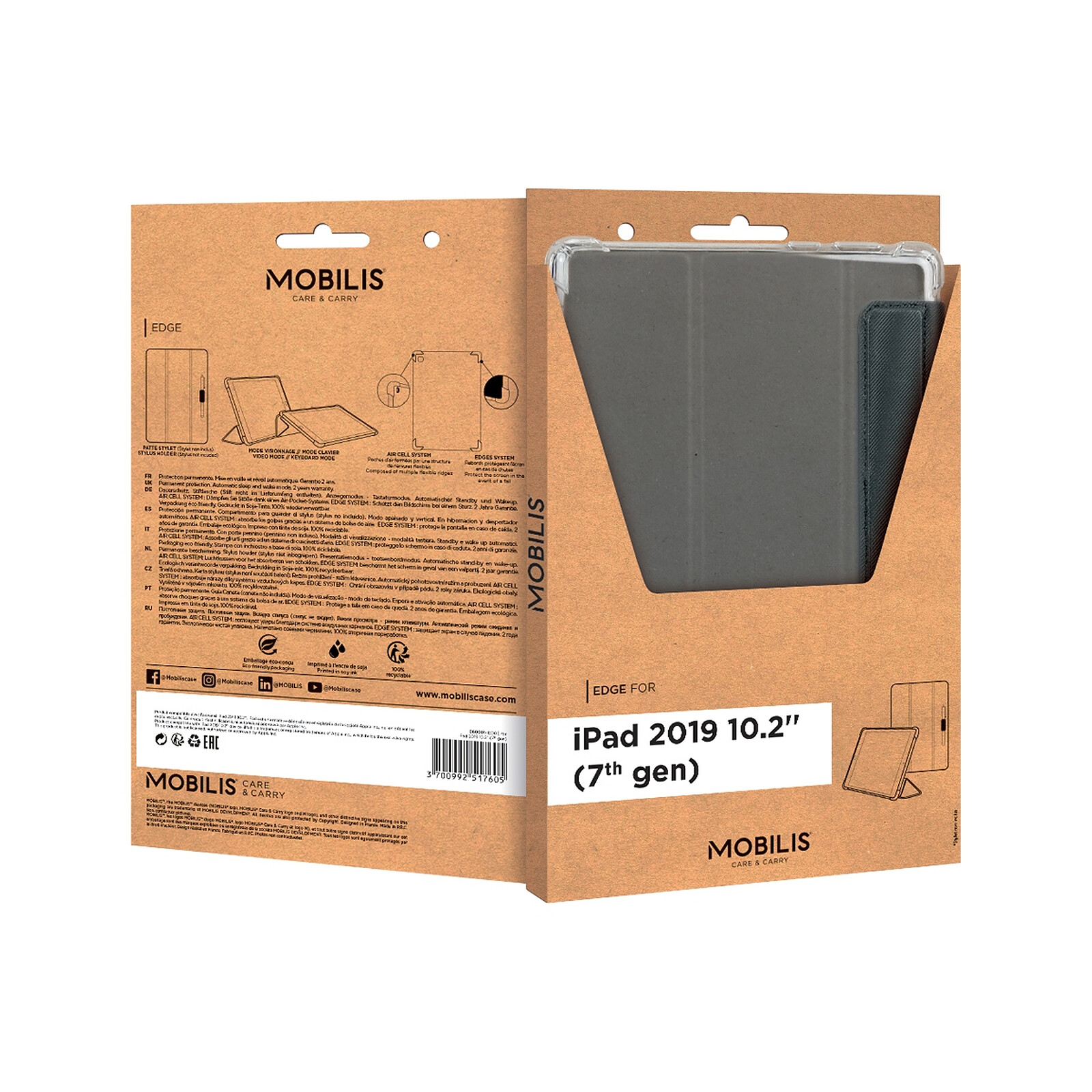 Mobilis - Coque de protection edge folio pour Ipad 10,9' (10Th Gen