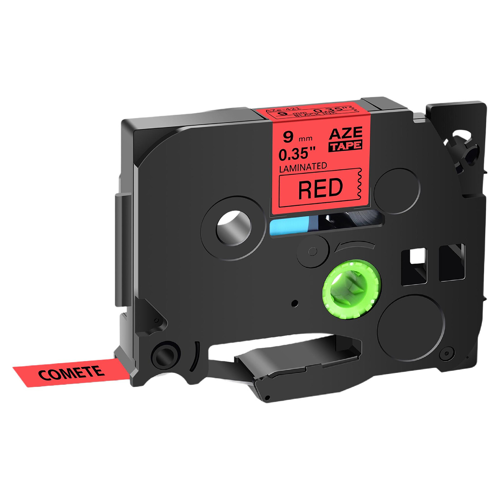 1 Ruban compatible Brother TZe-421 Noir sur Rouge cassette recharge pour  étiqueteuse Brother - Cartouche imprimante - LDLC