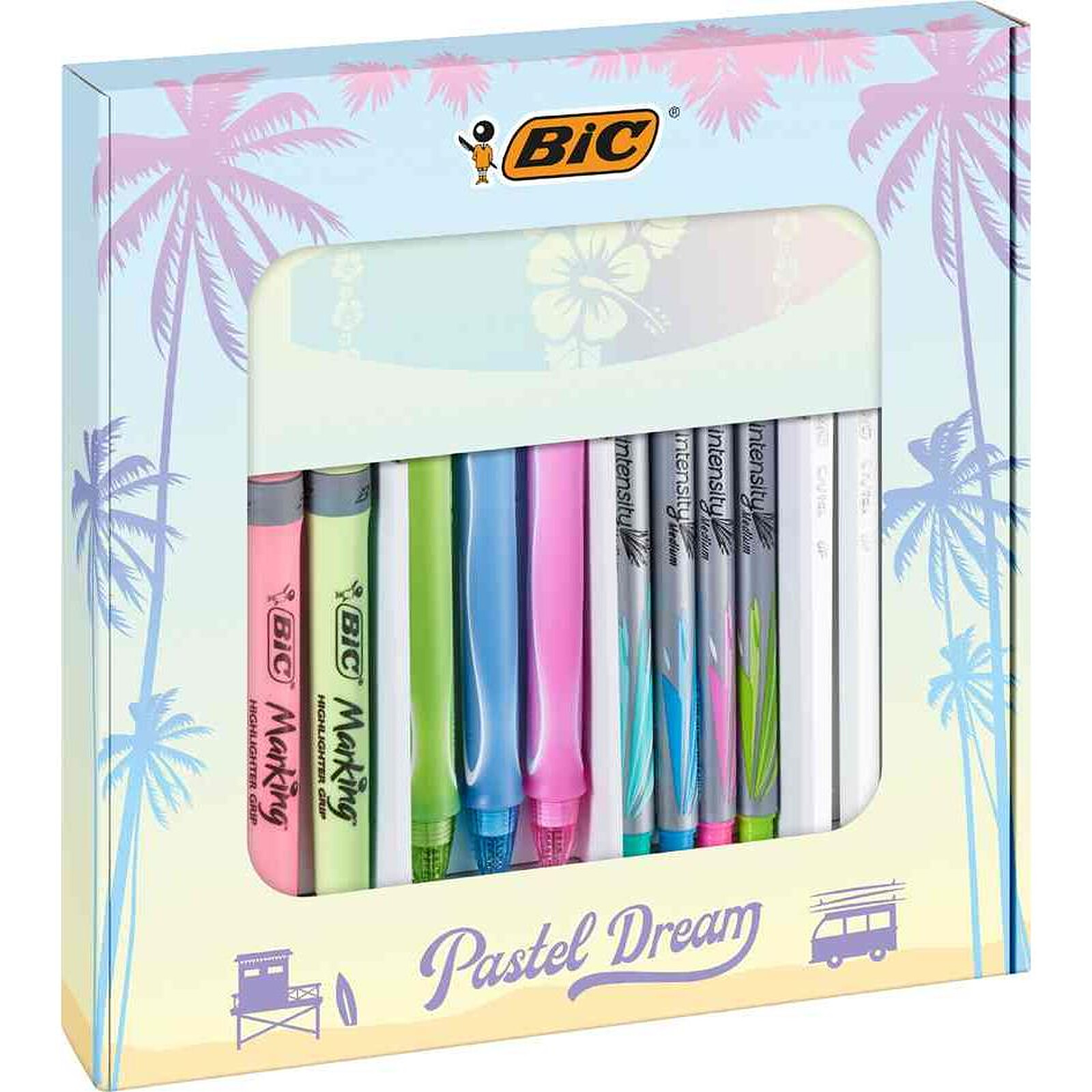 BIC Kit d'écriture 'Pastel Dream Kit' avec carnet de notes - Stylo & feutre  Bic sur LDLC