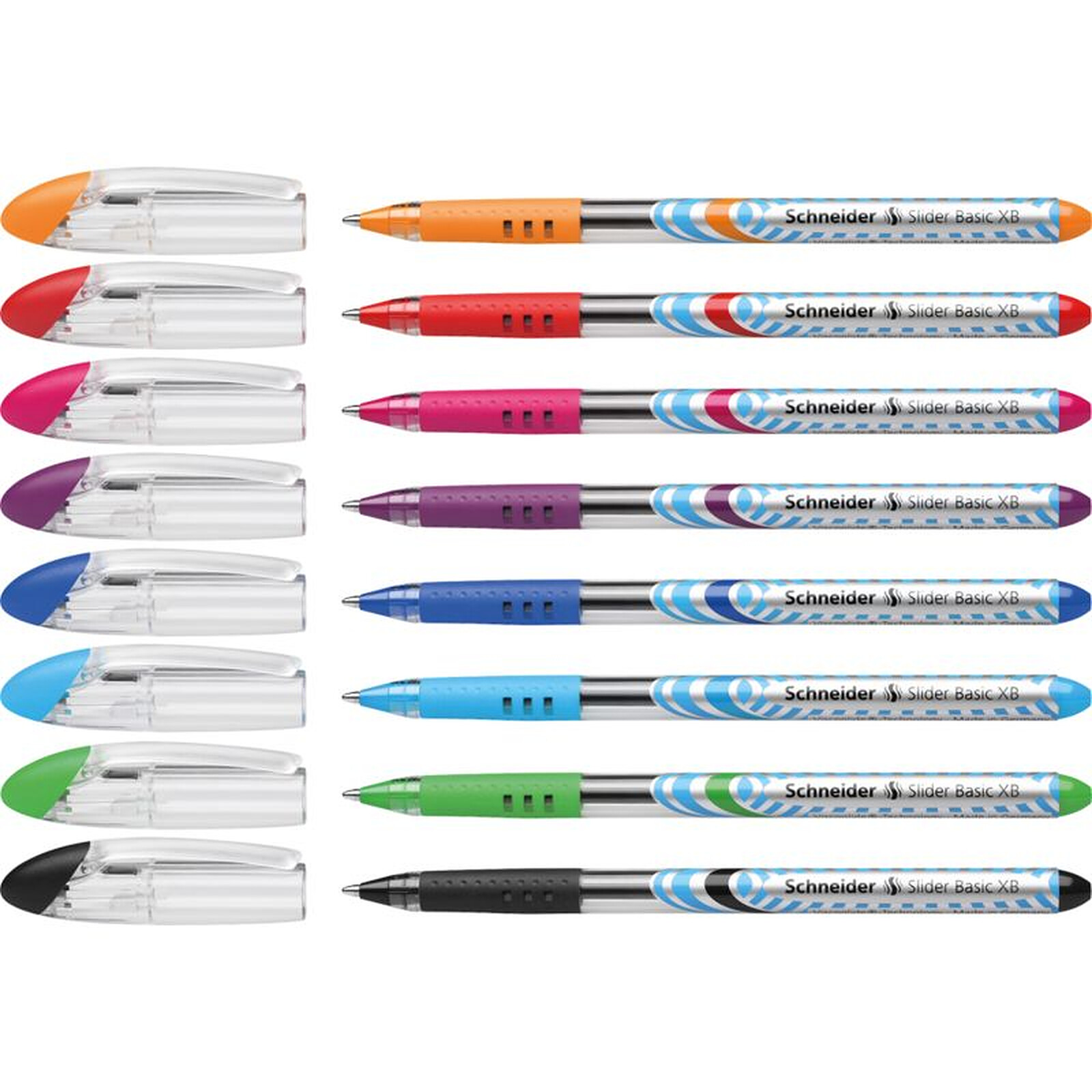 Stylo Schneider Slider Edge (Stylo bille, Pointe extra large (XB)) Boîte à  crayons 8, Couleurs Assortis - Stylo roller - Achat & prix