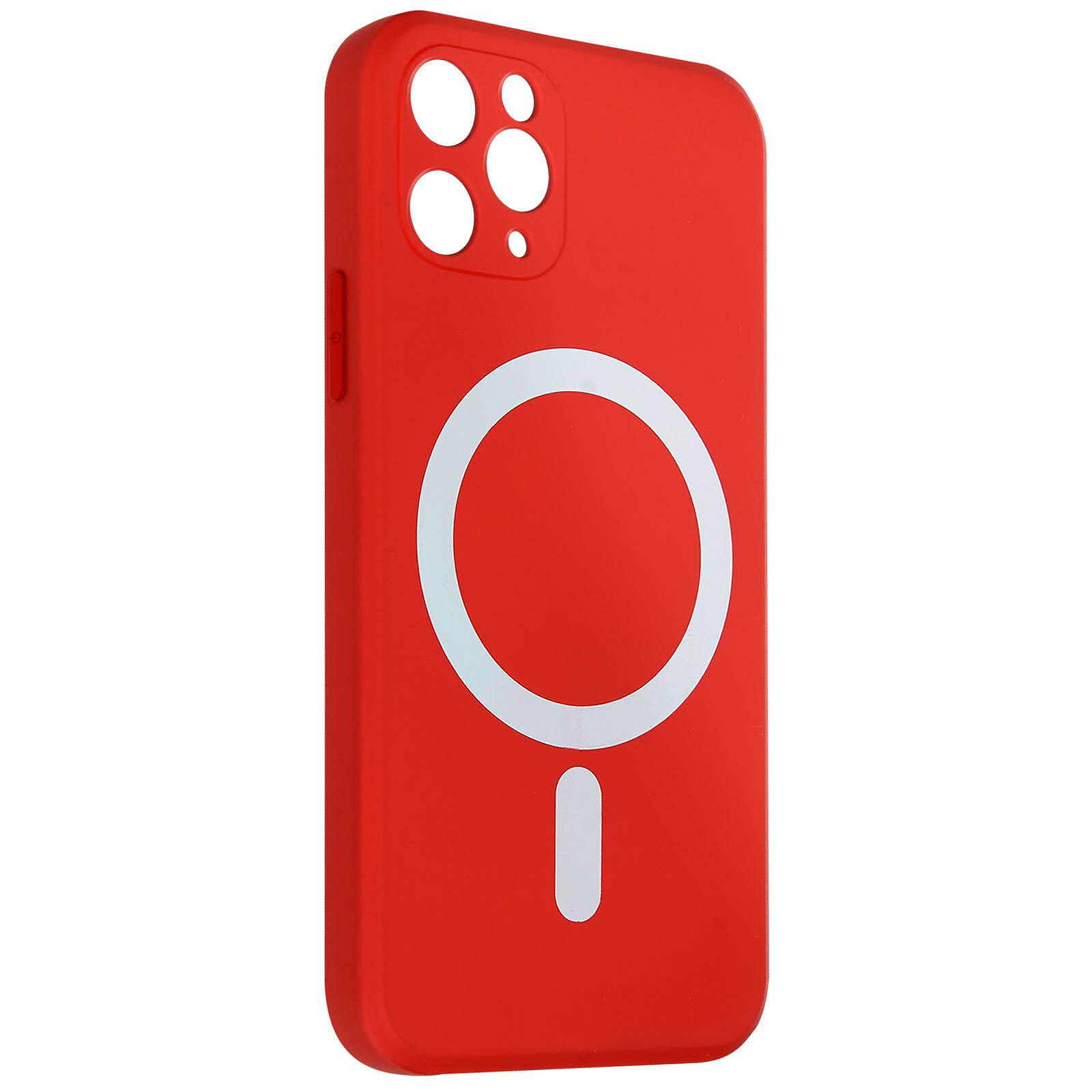 Avizar Coque MagSafe pour iPhone 11 Pro Max Cercle magnétique Rigide  Transparent - Coque téléphone - LDLC