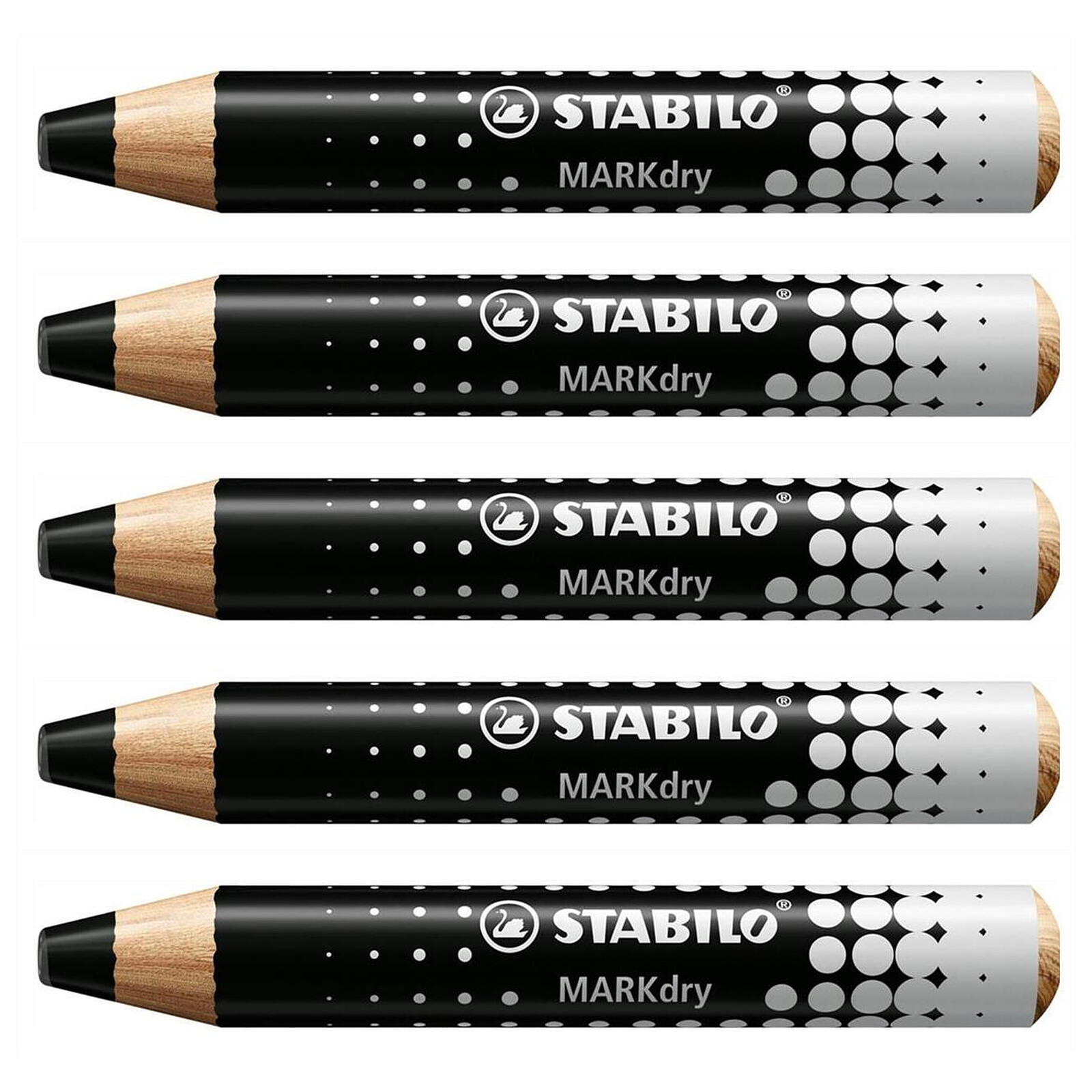 STABILO Crayon marqueur MARKdry - noir x 5 - Marqueur - LDLC