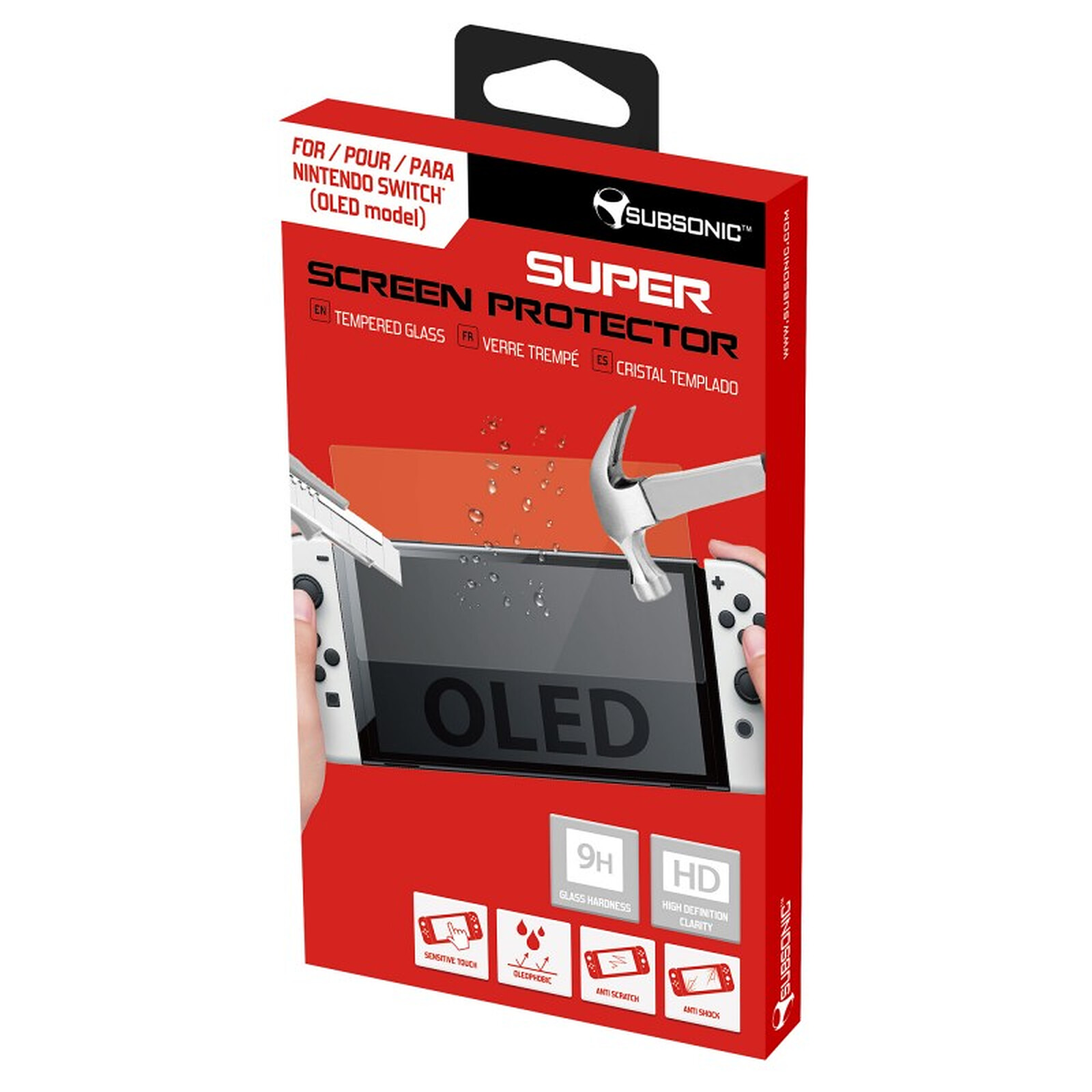 Steelplay Nintendo Switch Lite Protection d'écran Verre Trempé 9h