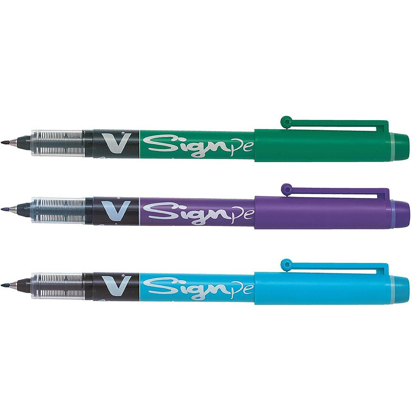 PILOT Pochette de 6 stylos feutre V-Sign pointe moyenne 0.6mm couleurs  assortis - Stylo & feutre - LDLC