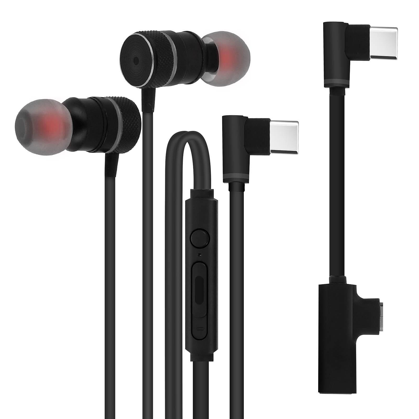 Avizar Écouteurs Gaming Filaires USB Type C Intra-auriculaires Magnétiques  Noir - Kit piéton et Casque - LDLC