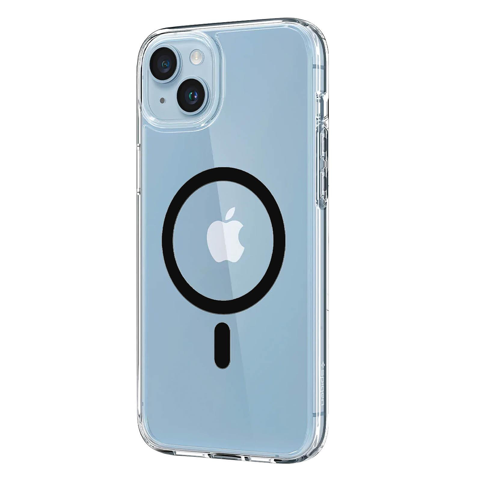 Spigen Coque pour iPhone 14 Hybride Compatible MagSafe Ultra Hybrid MagFit  Noir - Coque téléphone - LDLC