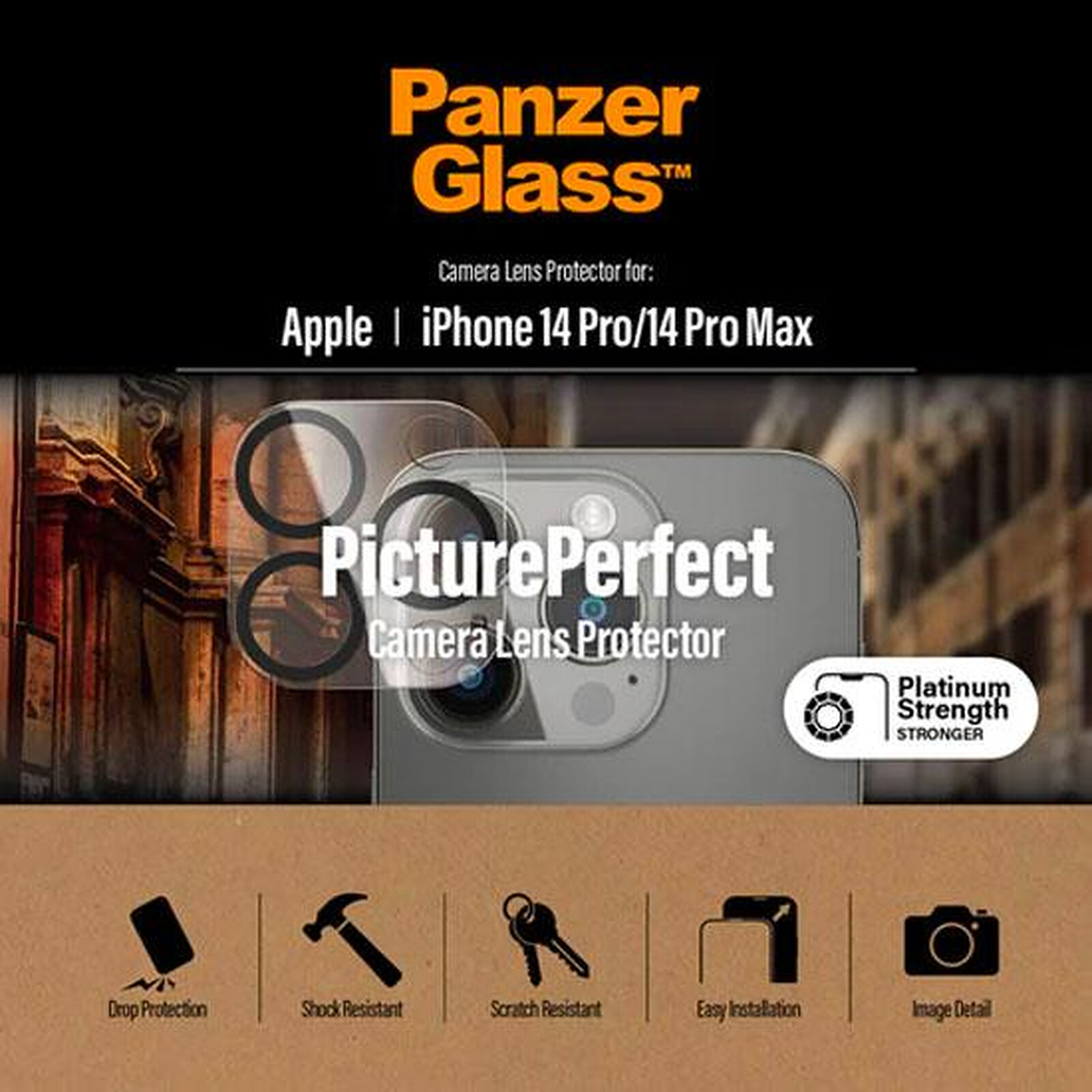 Protection d'écran PanzerGlass™ iPhone 14 Pro Max