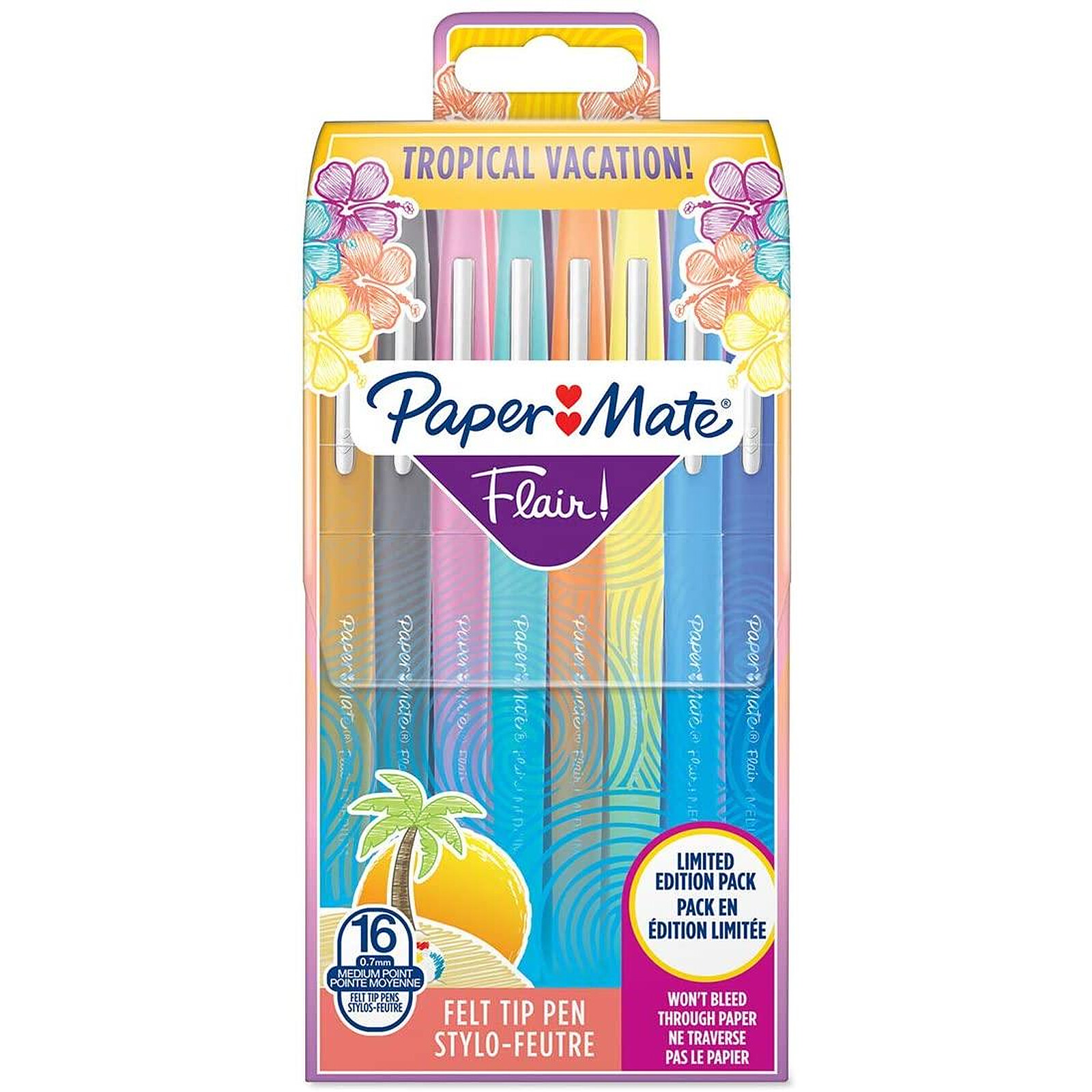 Etui 4 stylos feutres Flair Papermate - Stylos feutre Papermate