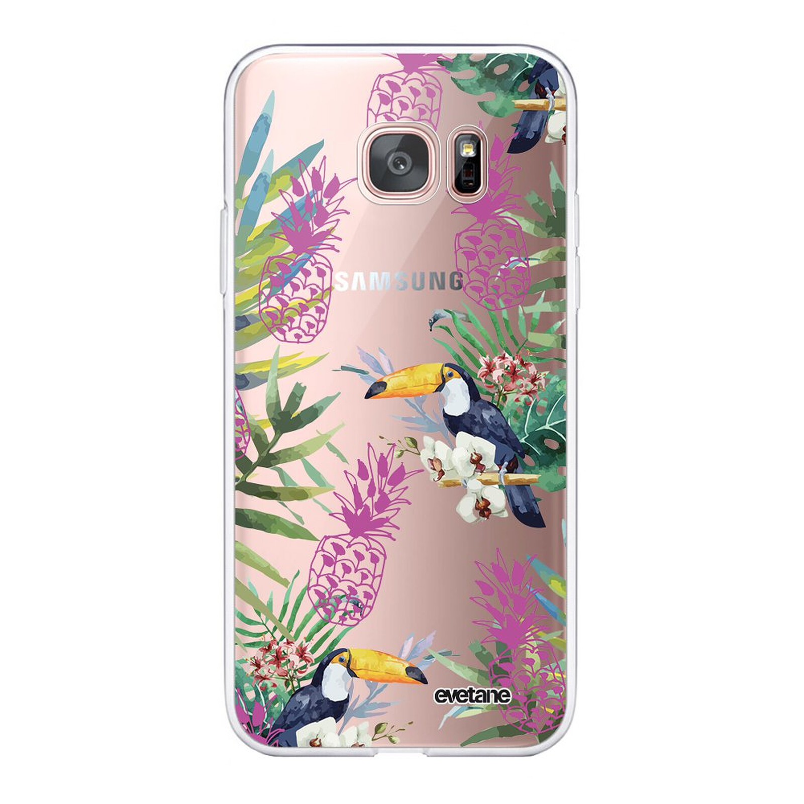 EVETANE Coque Samsung Galaxy S7 Edge 360 intégrale transparente Jungle Tropicale Tendance - Coque téléphone Evetane sur LDLC