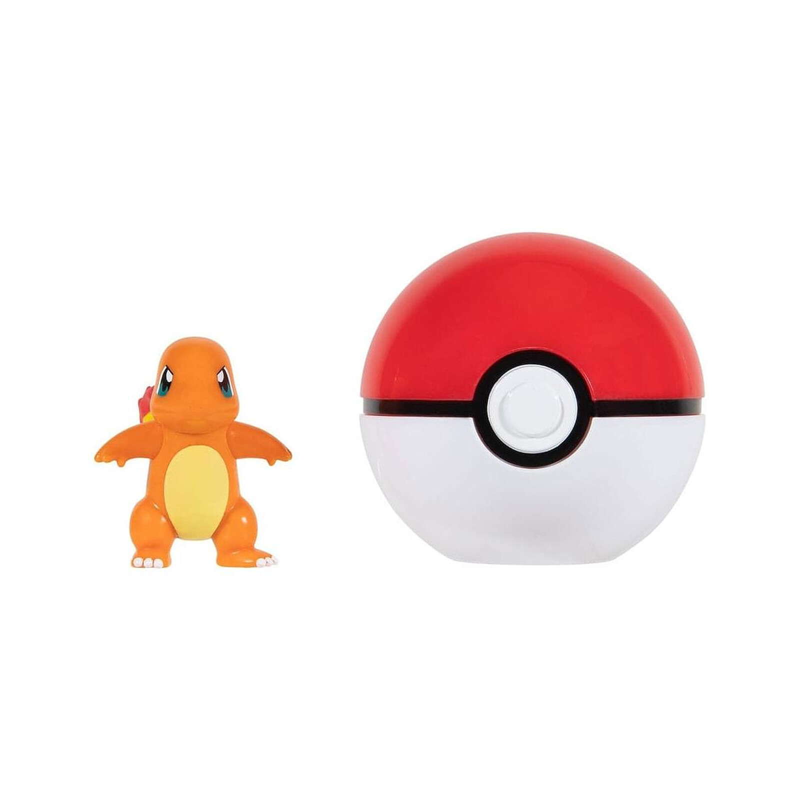Pokemon - Peluche Salamèche avec Great Ball 15 cm - Figurine-Discount