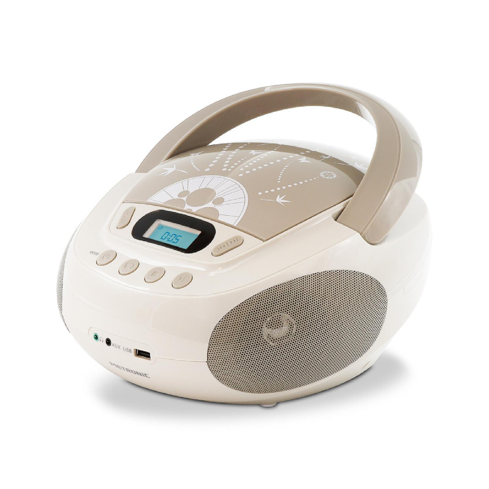 Metronic 477402 - Lecteur CD MP3 Soft Grey avec port USB - Nuances
