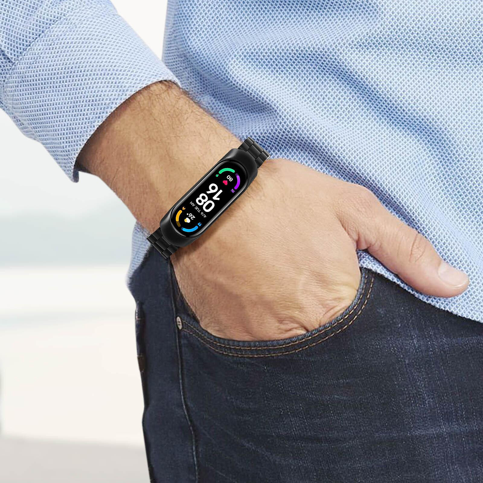 Bracelet milanais - adapté pour Xiaomi Mi Band 8 - argent
