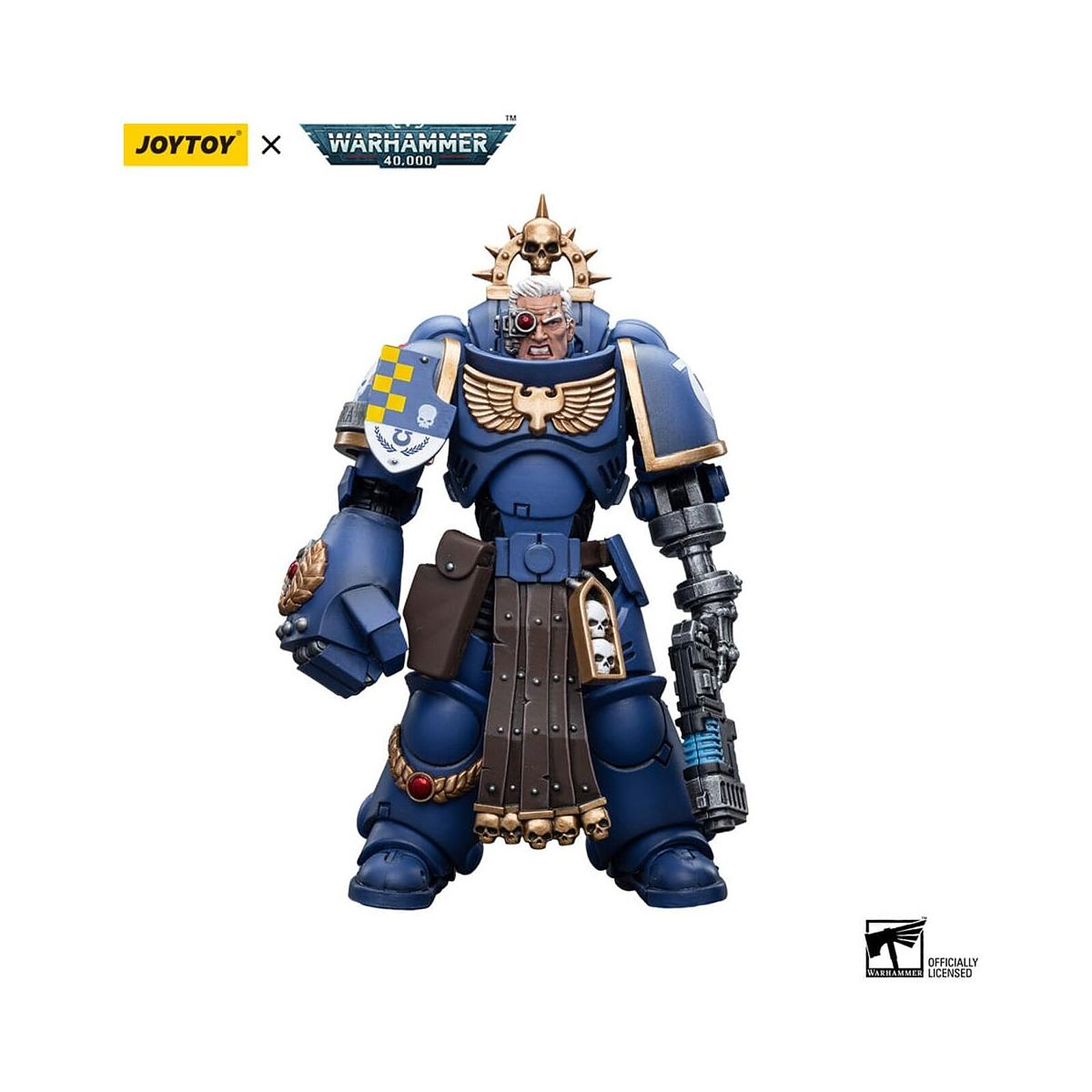 Warhammer 40k - Figurine 1/18 Ultramarines Lieutenant with Power Fist 12 cm  - Figurines - LDLC