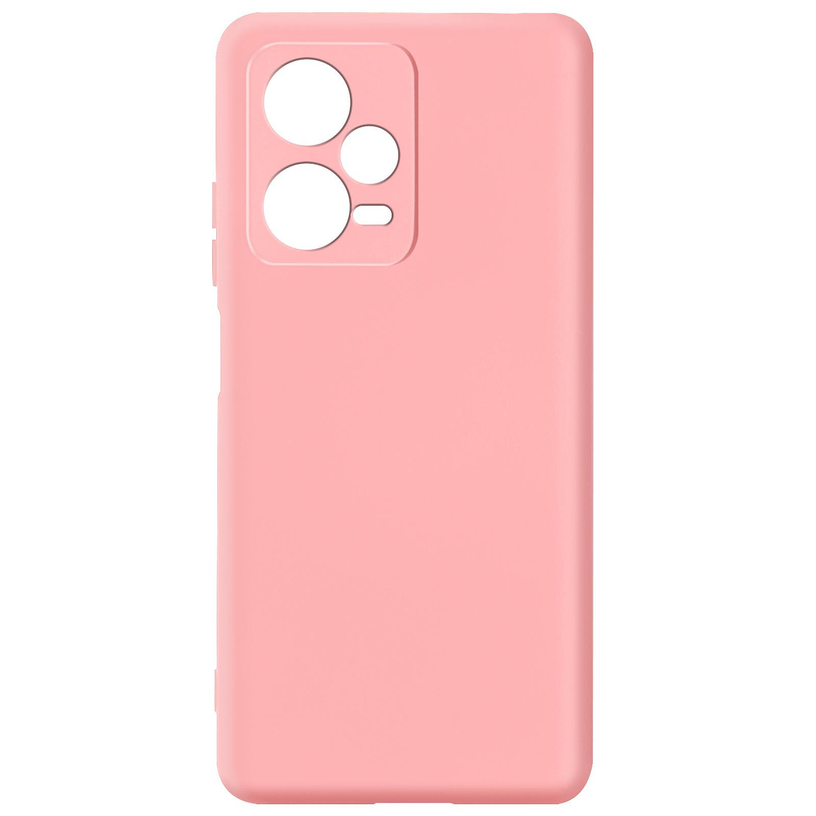 Coque Silicone Rose + Verre Trempe Pour Xiaomi Redmi Note 12 5G