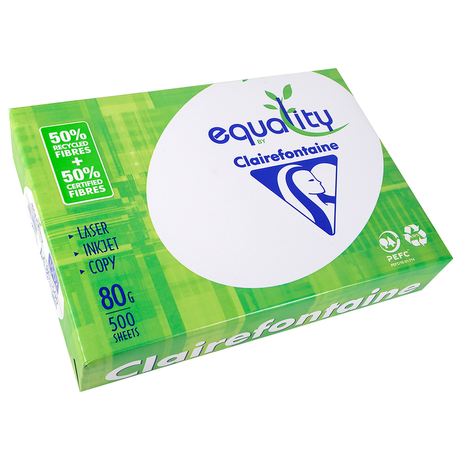 Ramette papier 50% recyclé A4 80g Equality CLAIREFONTAINE
