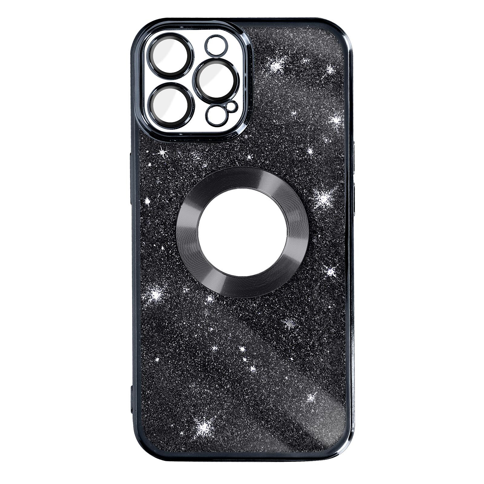 iPhone 12 Pro Max - Coque noire protection caméra amovible