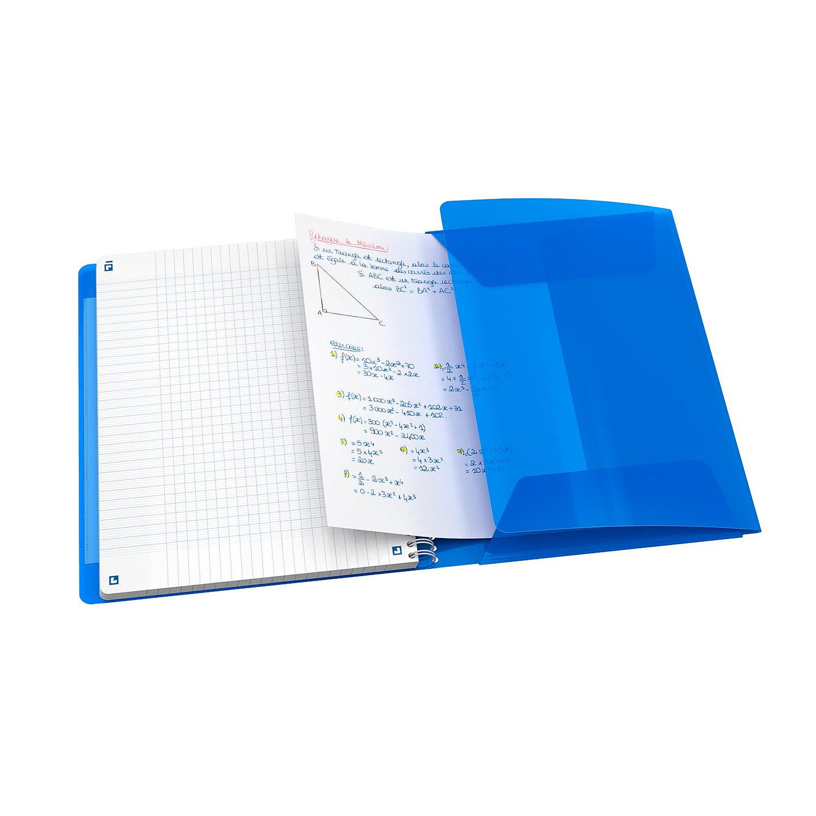 OXFORD EasyBook Cahier Spirale Grand Format 24 x 32cm 160 Pages