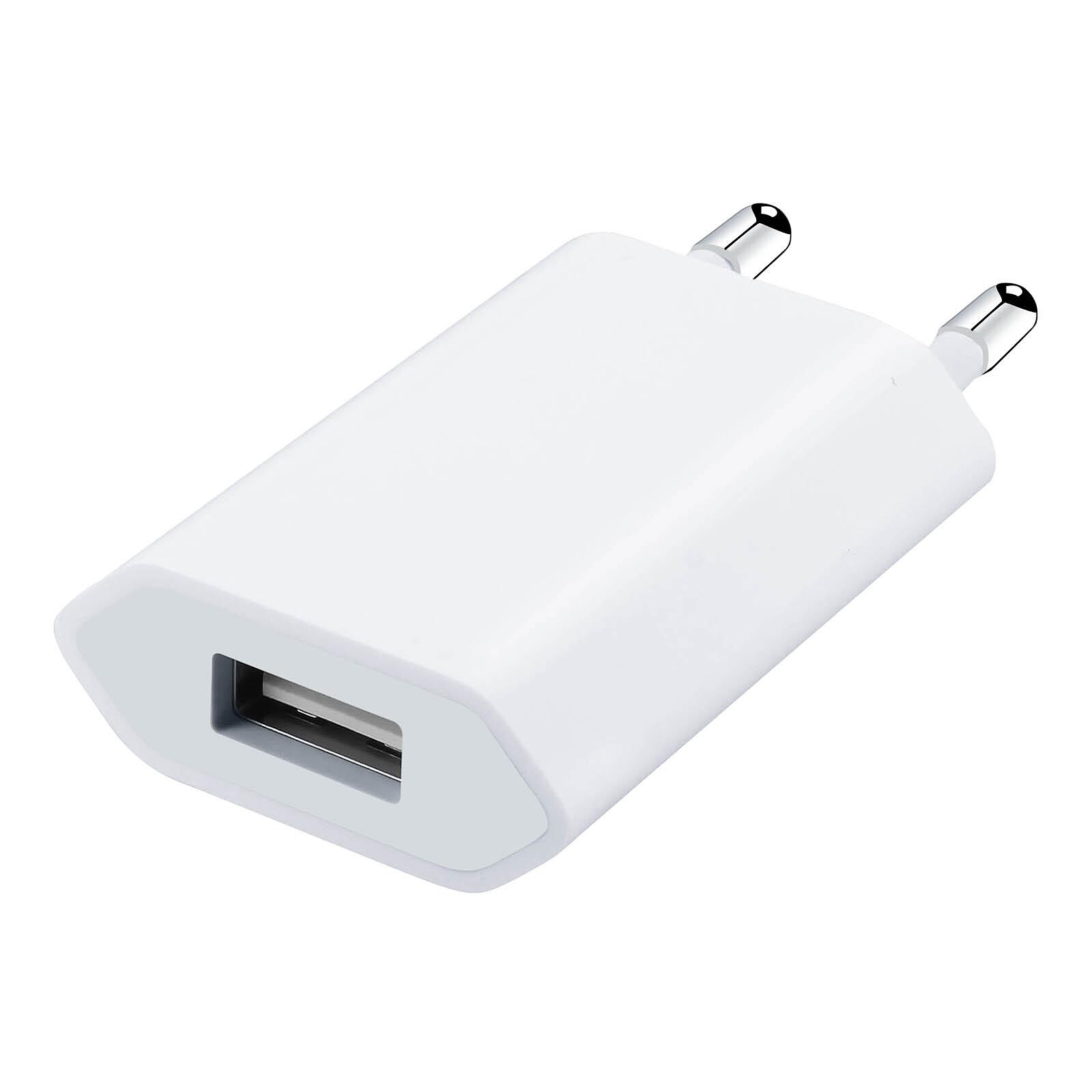 Avizar Chargeur Adaptateur Secteur USB puissance 1A pour Smartphone -Blanc  - Chargeur téléphone - LDLC