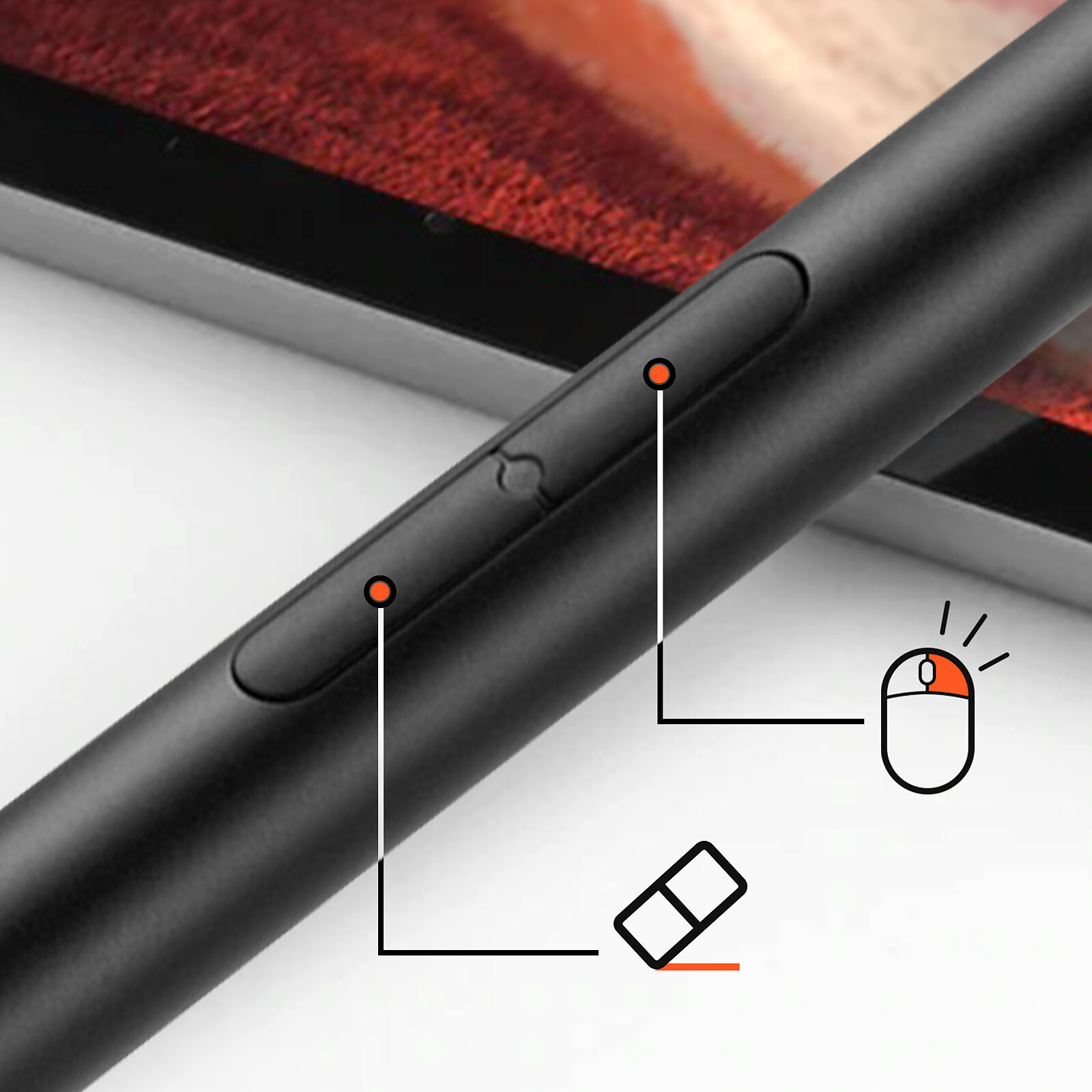 Avizar Stylet à écran Tactile pour Tablette et Laptop Microsoft Haute  Précision Noir - Stylet tablette tactile - LDLC