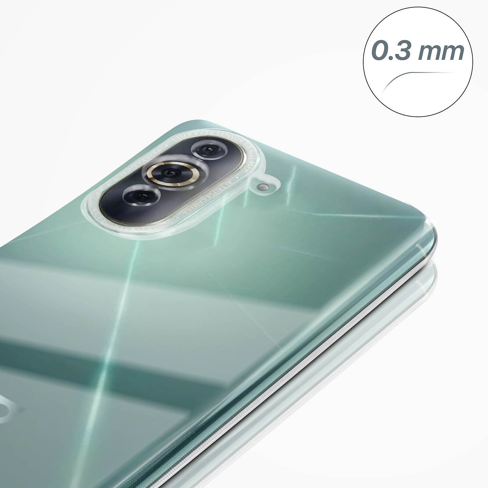 Avizar Coque pour iPhone 14 Pro Max Silicone Gel Souple Flexible Ultra-fine  0.3mm Transparent - Coque téléphone - LDLC