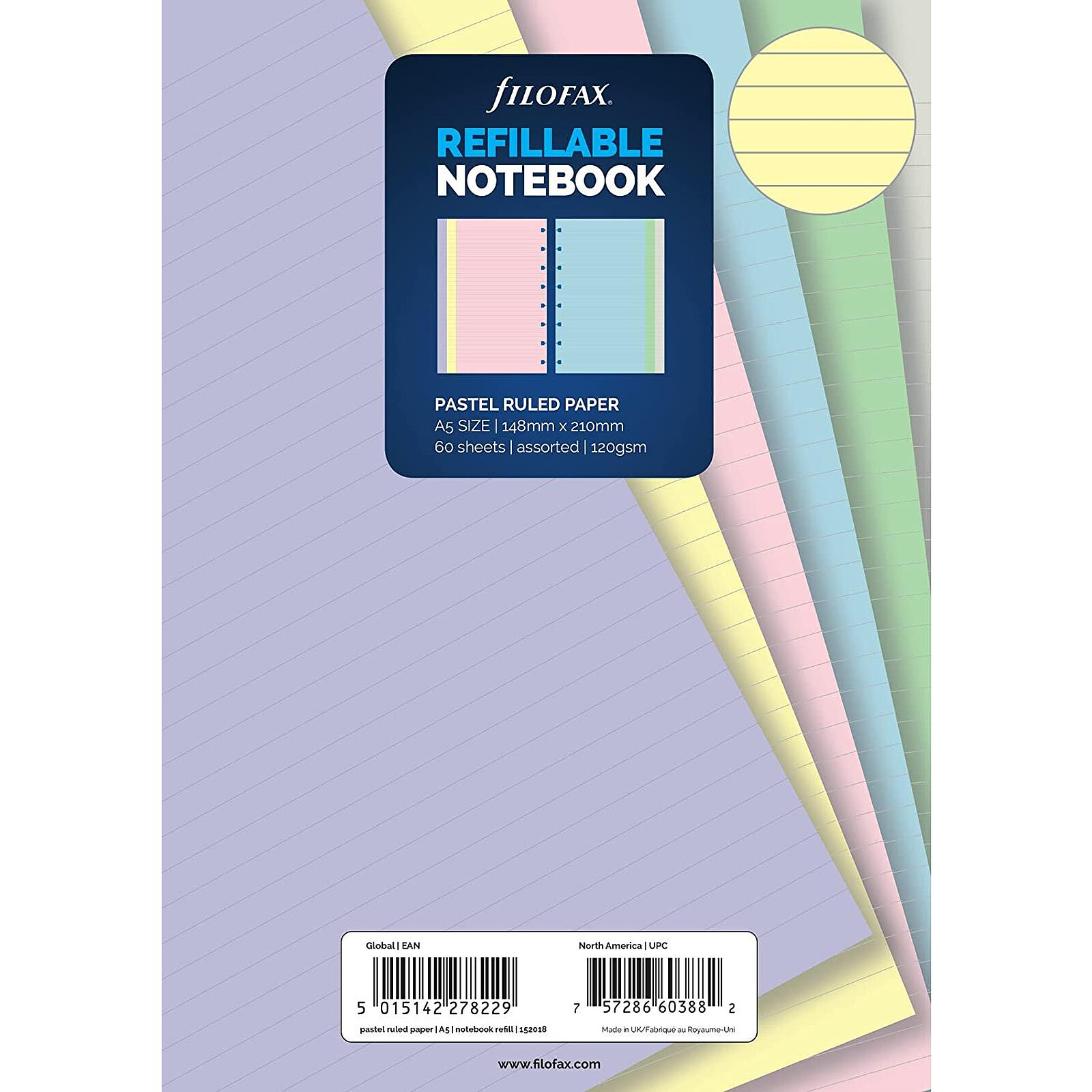 FILOFAX Notebook CLASSIC PASTEL Format A5 LILAS - Carnet - LDLC