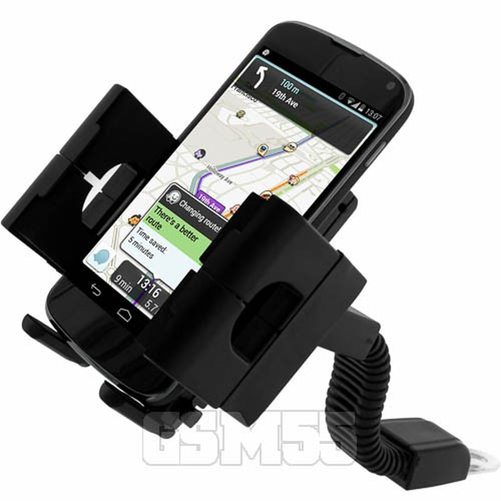 Avizar Support Smartphone fixation rétroviseur pour Moto/Scooter