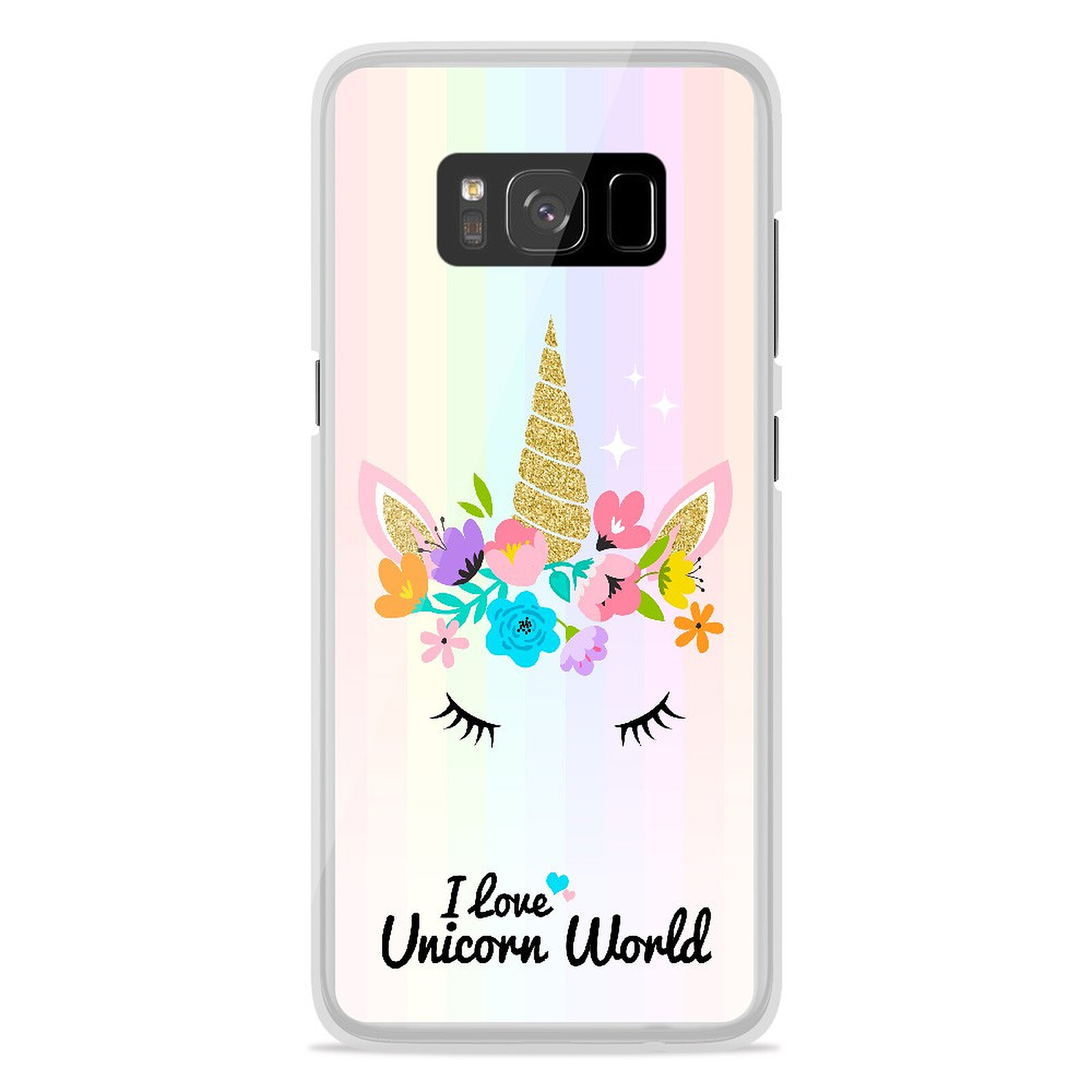 لوحات الطرق في السعودية 1001 Coques Coque silicone gel Samsung Galaxy S8 Plus motif Unicorn World
