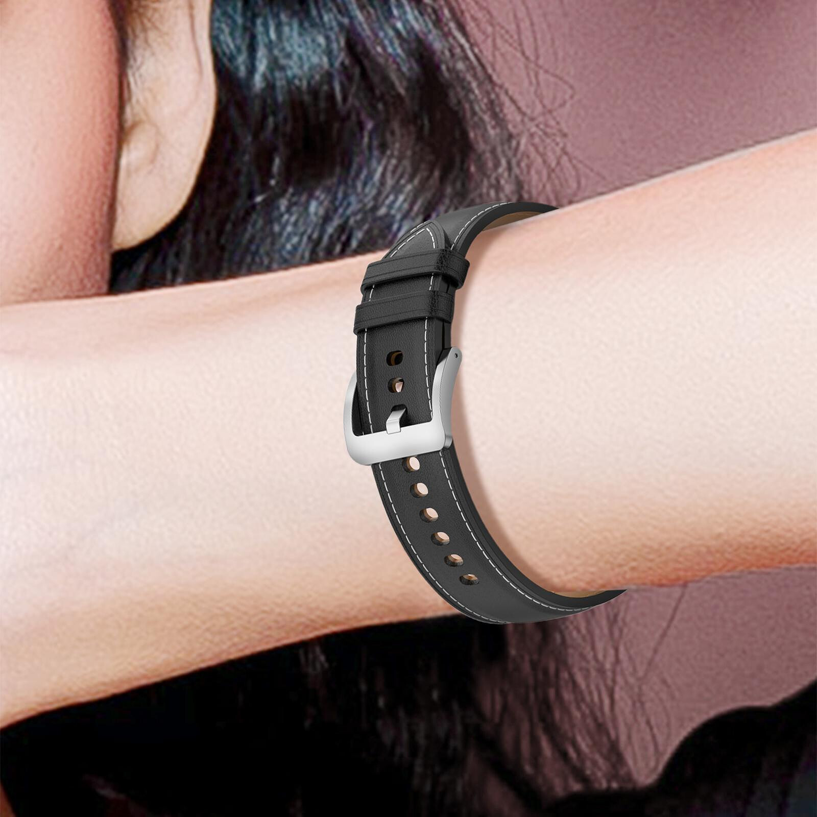 Bracelet en cuir pour montre, Apple Watch et Samsung smartwatch