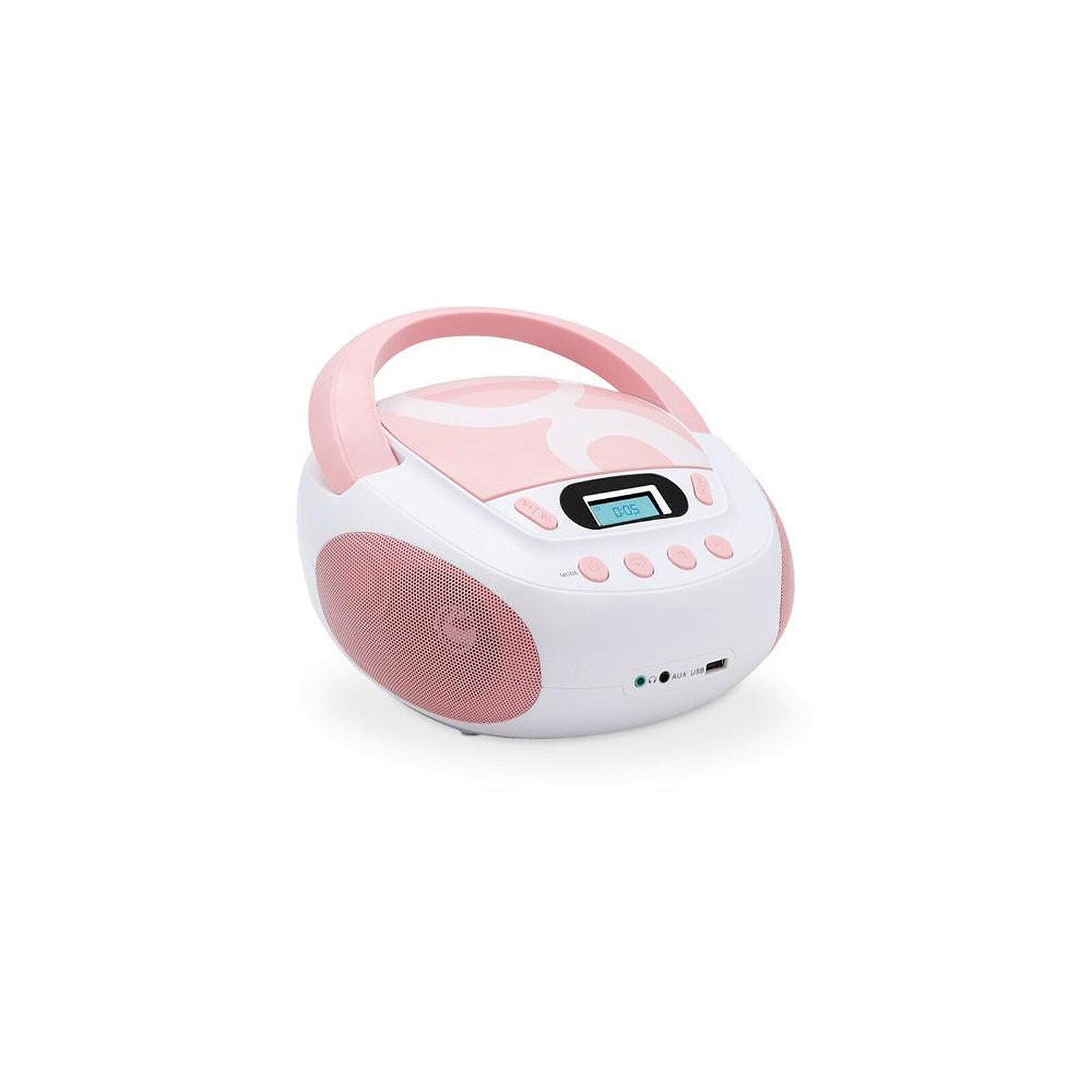 Metronic 477408 - Lecteur CD MP3 enfant avec port USB - rose clair - Radio  & radio réveil - LDLC