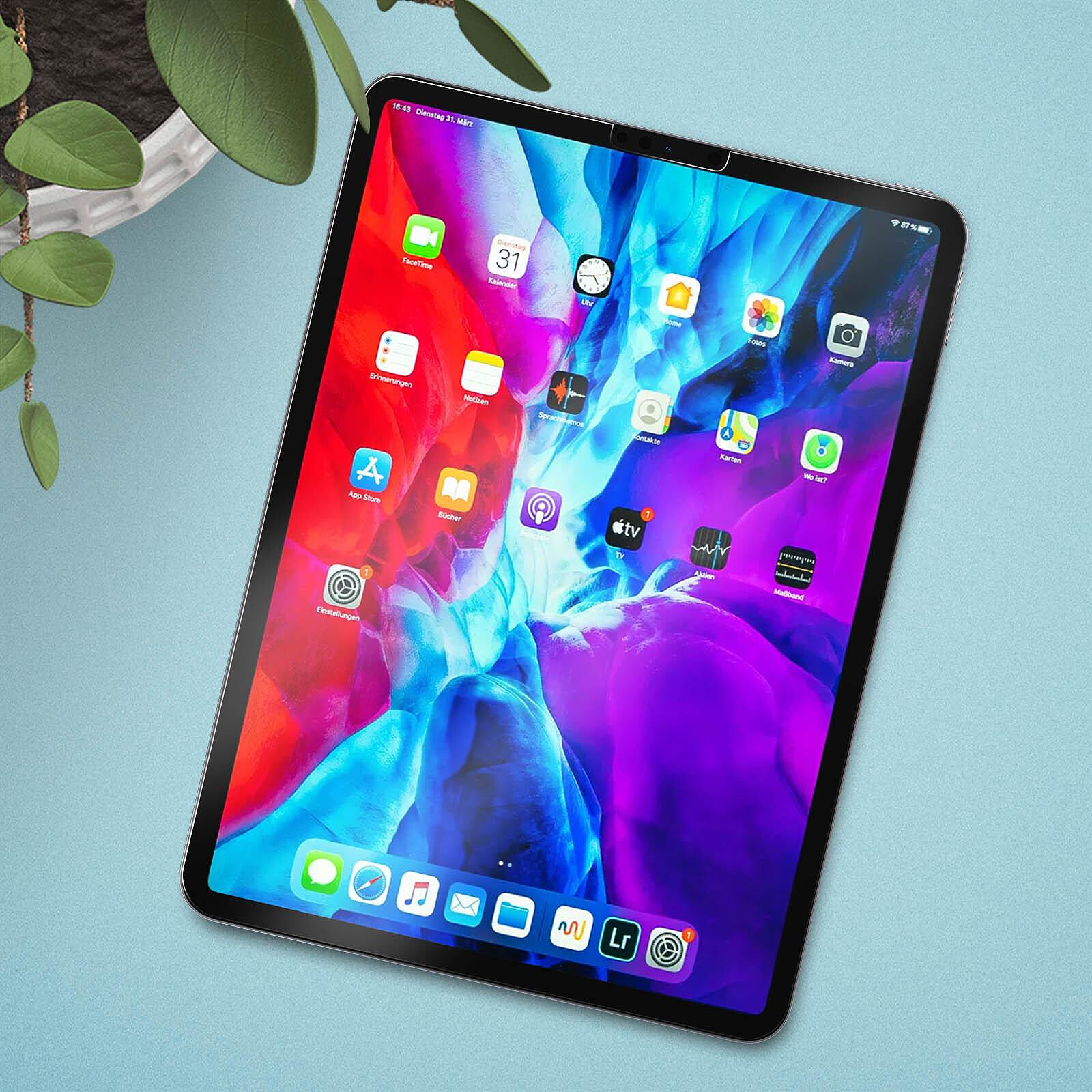 Verre trempé iPad Pro 12.9 (2020) anti-lumière bleue