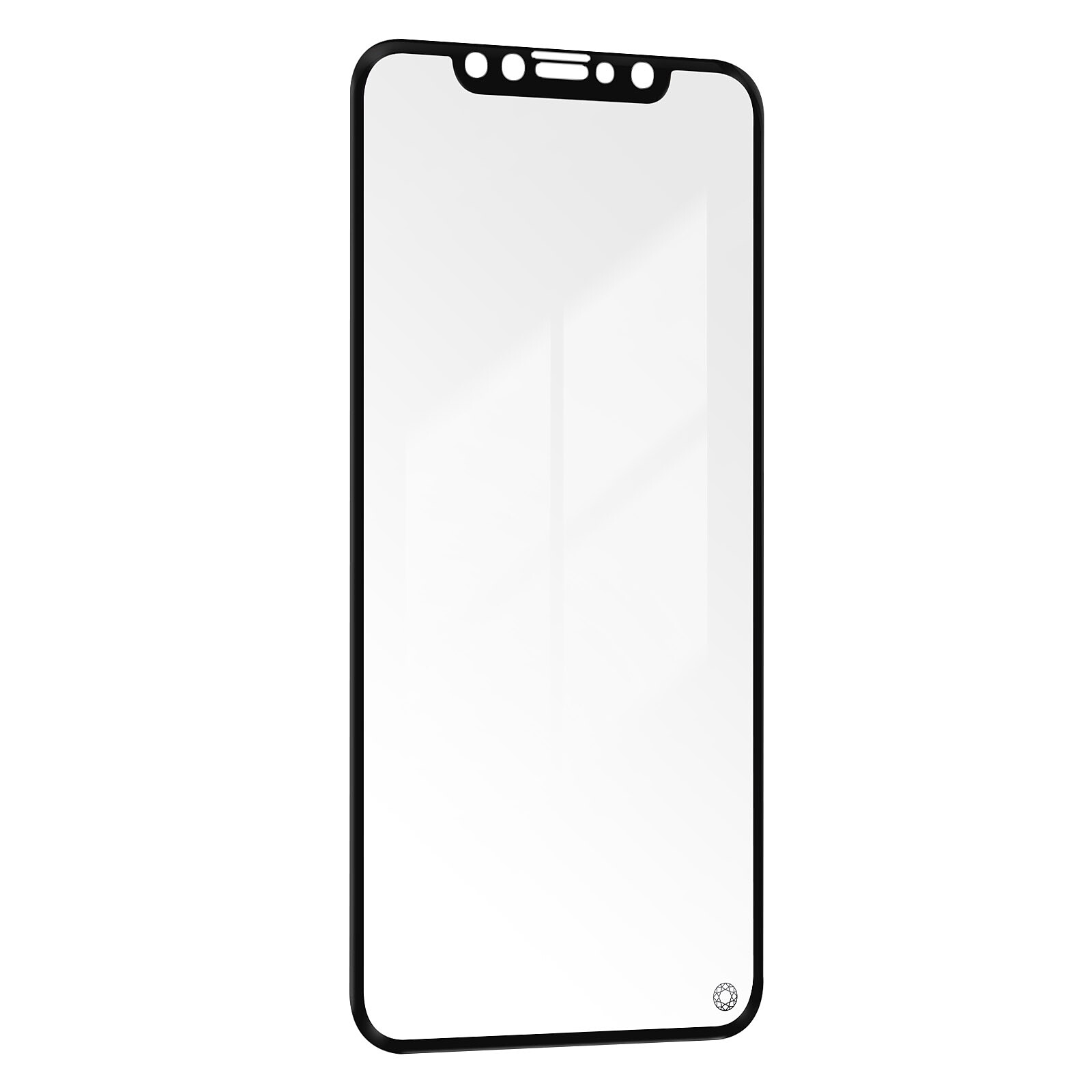Force Glass Verre Trempé pour iPhone 11 Garantie à vie Contour surélevé  Noir - Protection écran - LDLC