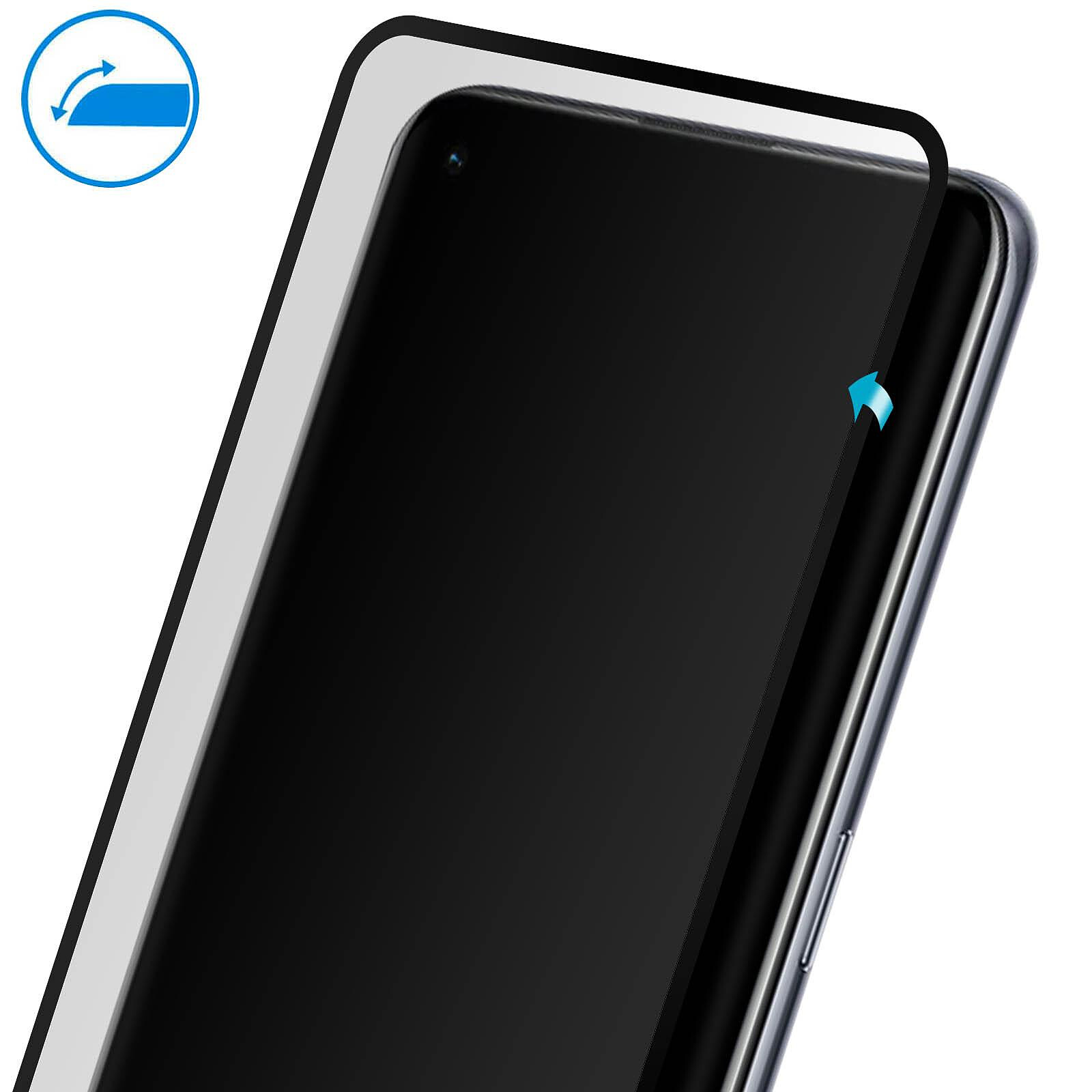 Avizar Verre trempé pour Samsung Galaxy A53 5G Dureté 9H Bords biseautés  Noir - Protection écran - LDLC