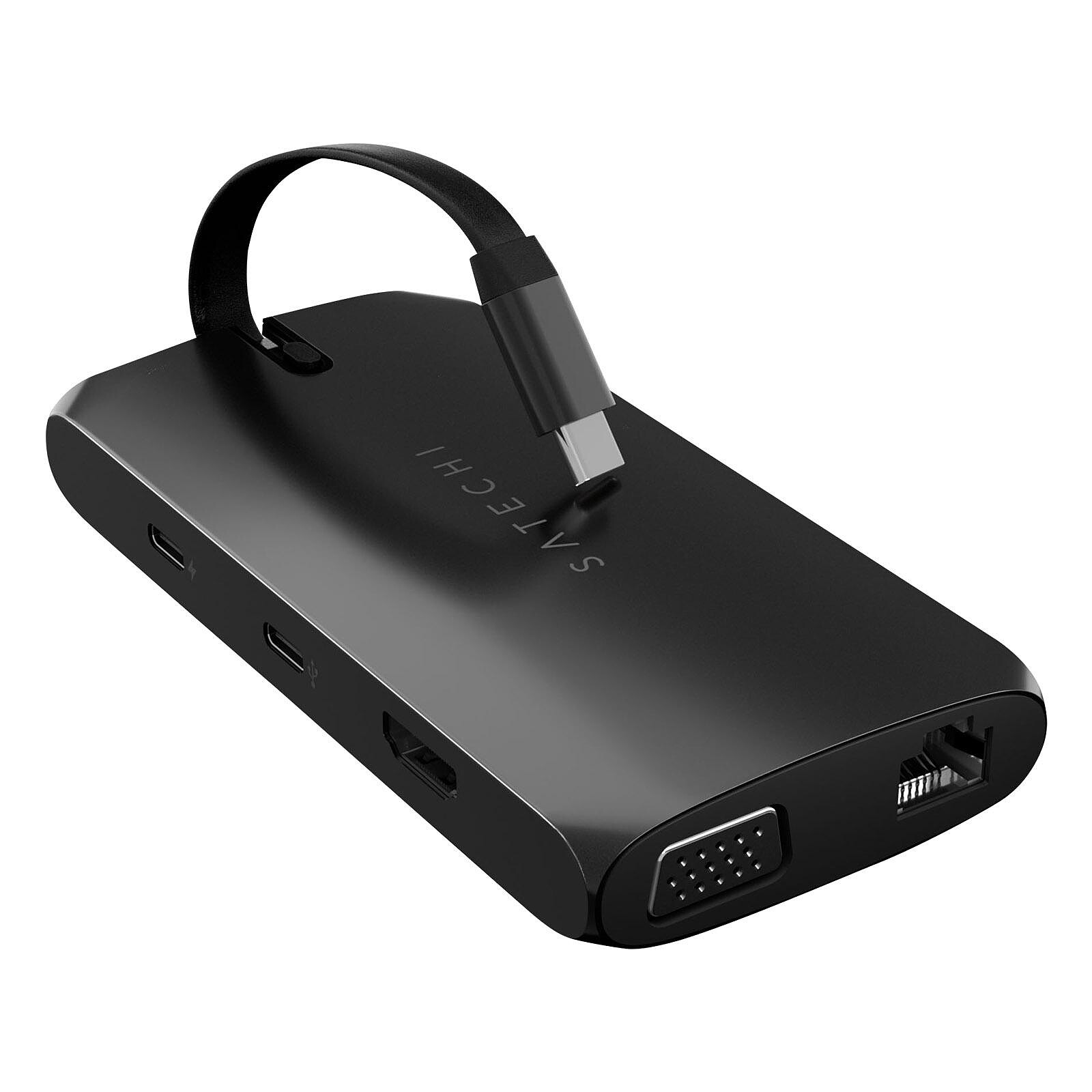 Satechi Hub USB-C vers HDMI 4K, VGA, Ethernet, 2 USB + 2 USB-C