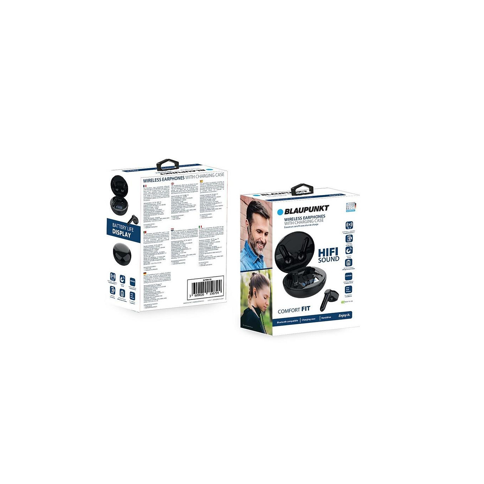 Inkasus Ecouteurs sans fil Bluetooth 5.0 - Mira Pro LCD Edition Noir -  Casque - LDLC
