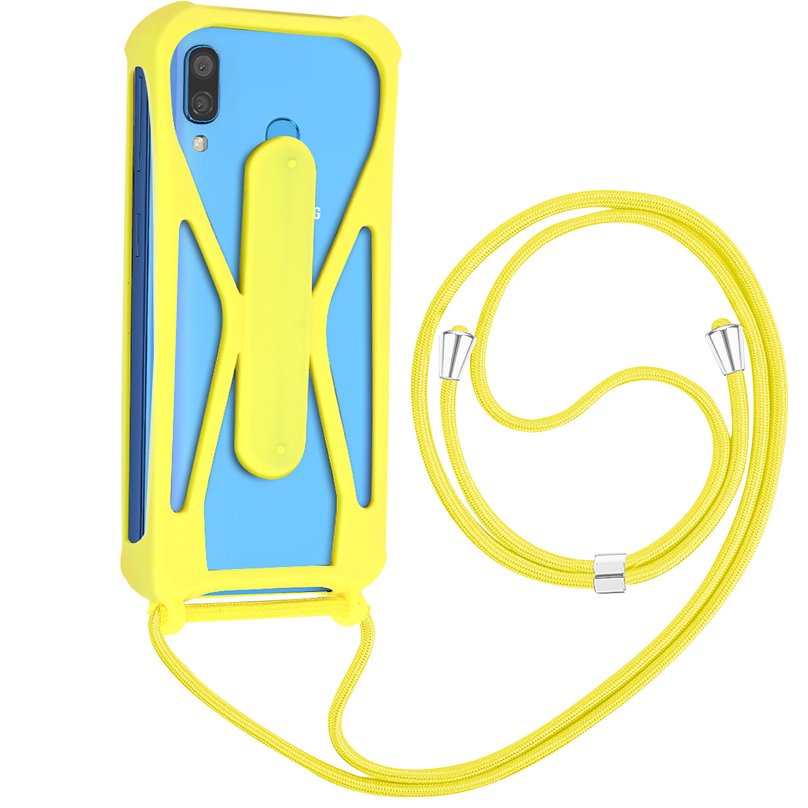 Avizar Coque cordon pour iPhone 15 Pro Silicone Recyclable Noir - Coque  téléphone - LDLC
