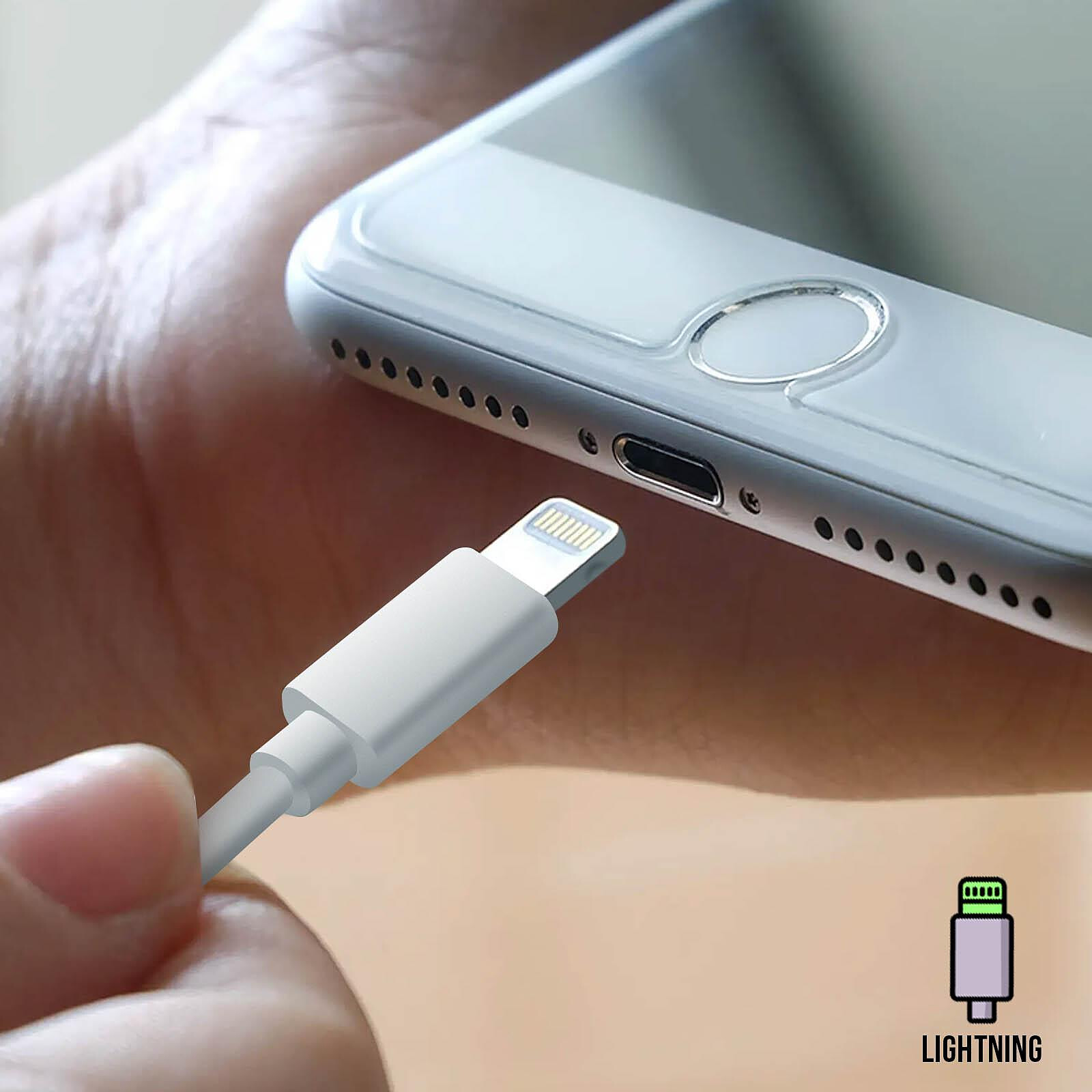 Avizar Écouteurs Filaires iPhone Lightning Télécommande Micro Connexion  Bluetooth Blanc - Kit piéton et Casque - LDLC