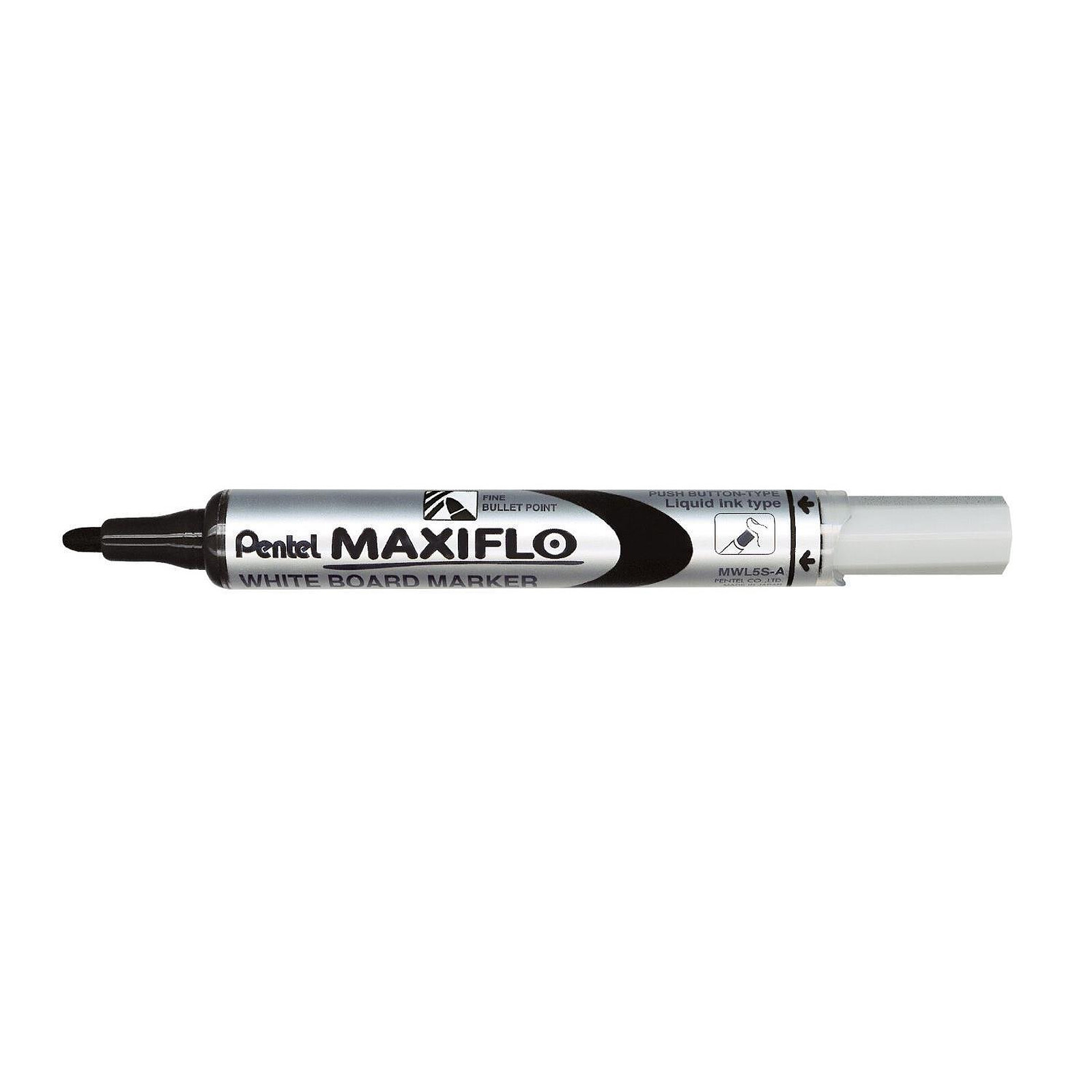 PENTEL Marqueur MAXIFLO MWL5S pour tableau blanc, noir x 12 - Marqueur -  LDLC