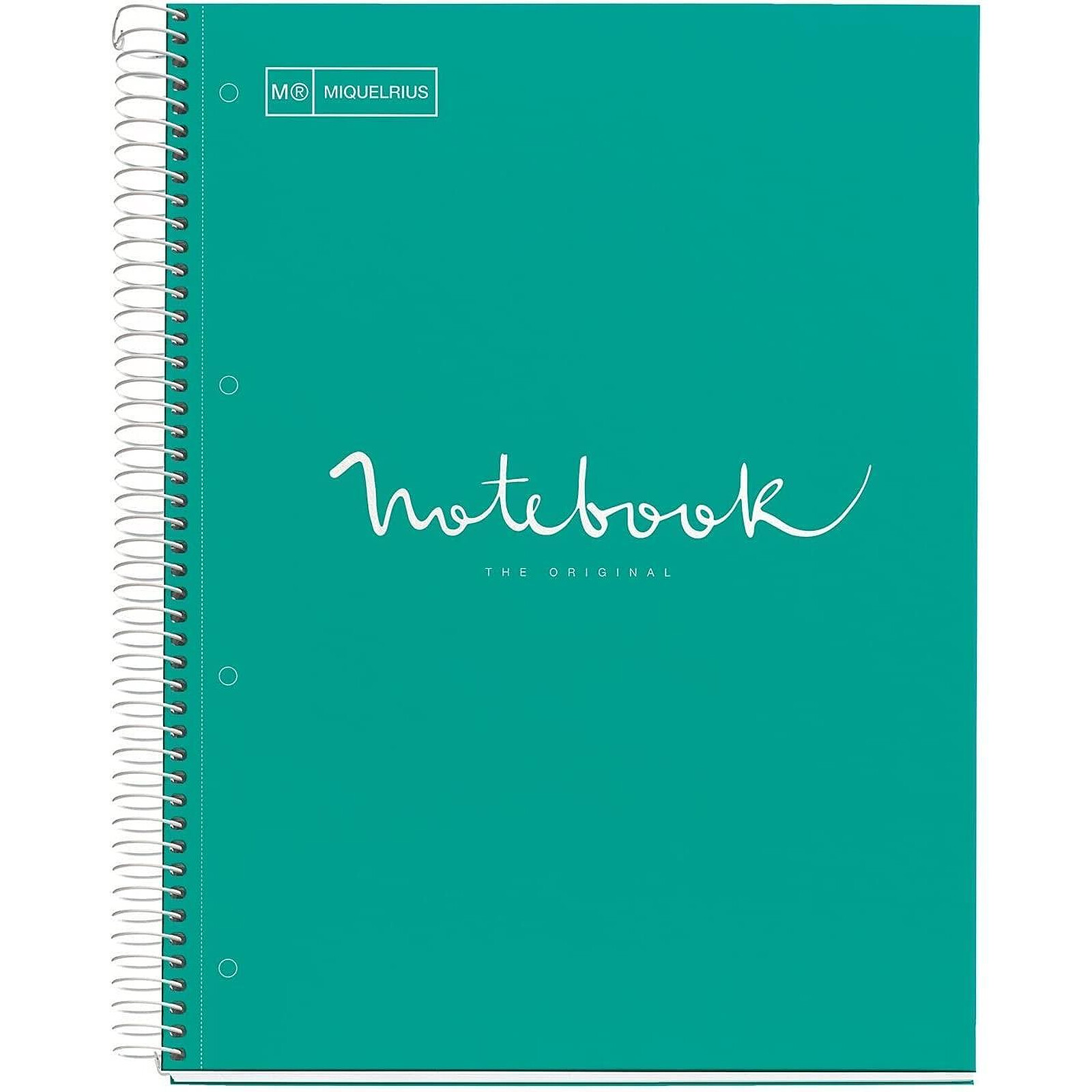 MIQUELRIUS Cahier Notebook Emotions Spirale A4 séyès 80 feuilles -  Turquoise - Carnet - LDLC