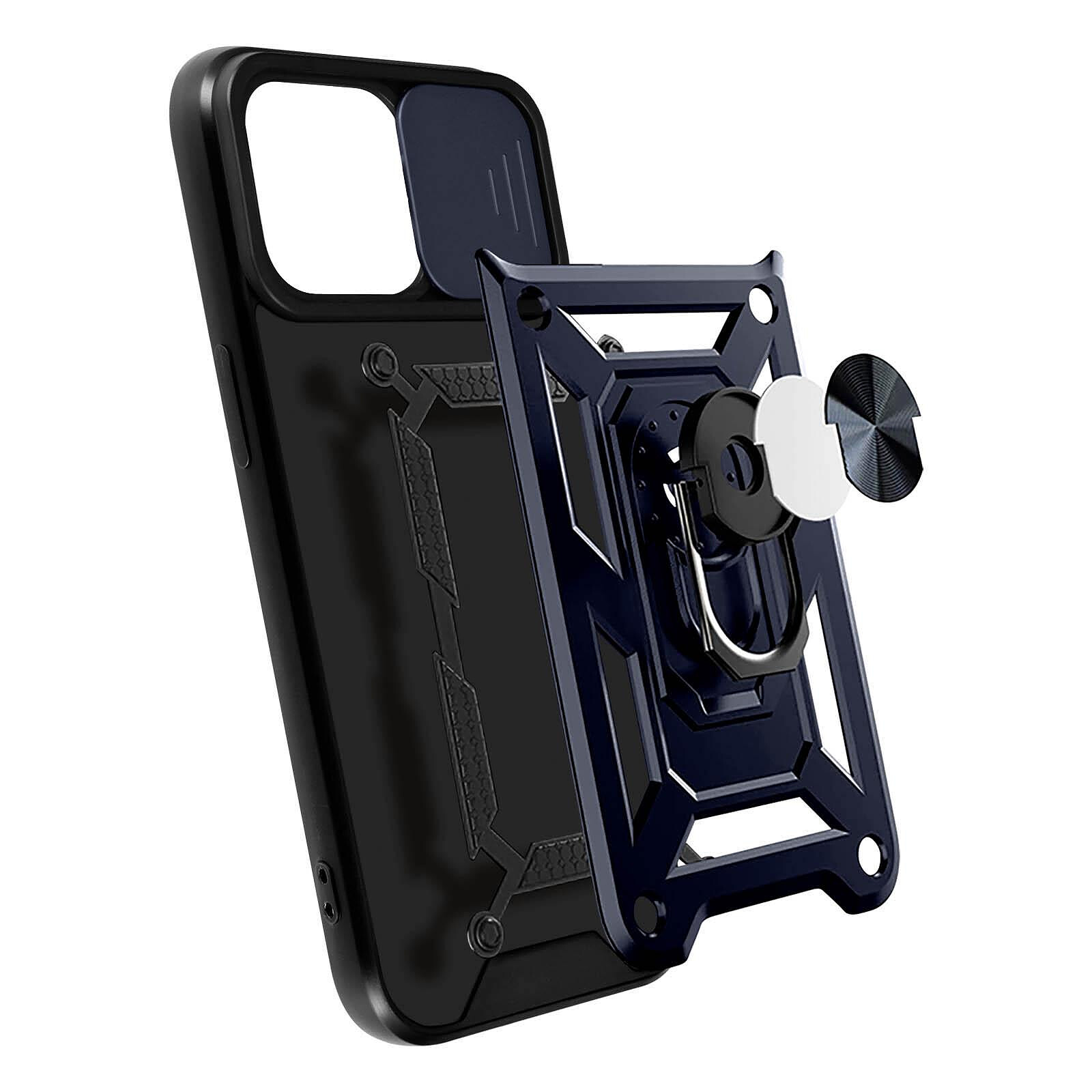 Spigen Coque pour iPhone 13 Pro Max Multicouche Béquille Support Tough  Armor Bleu Métal - Coque téléphone - LDLC