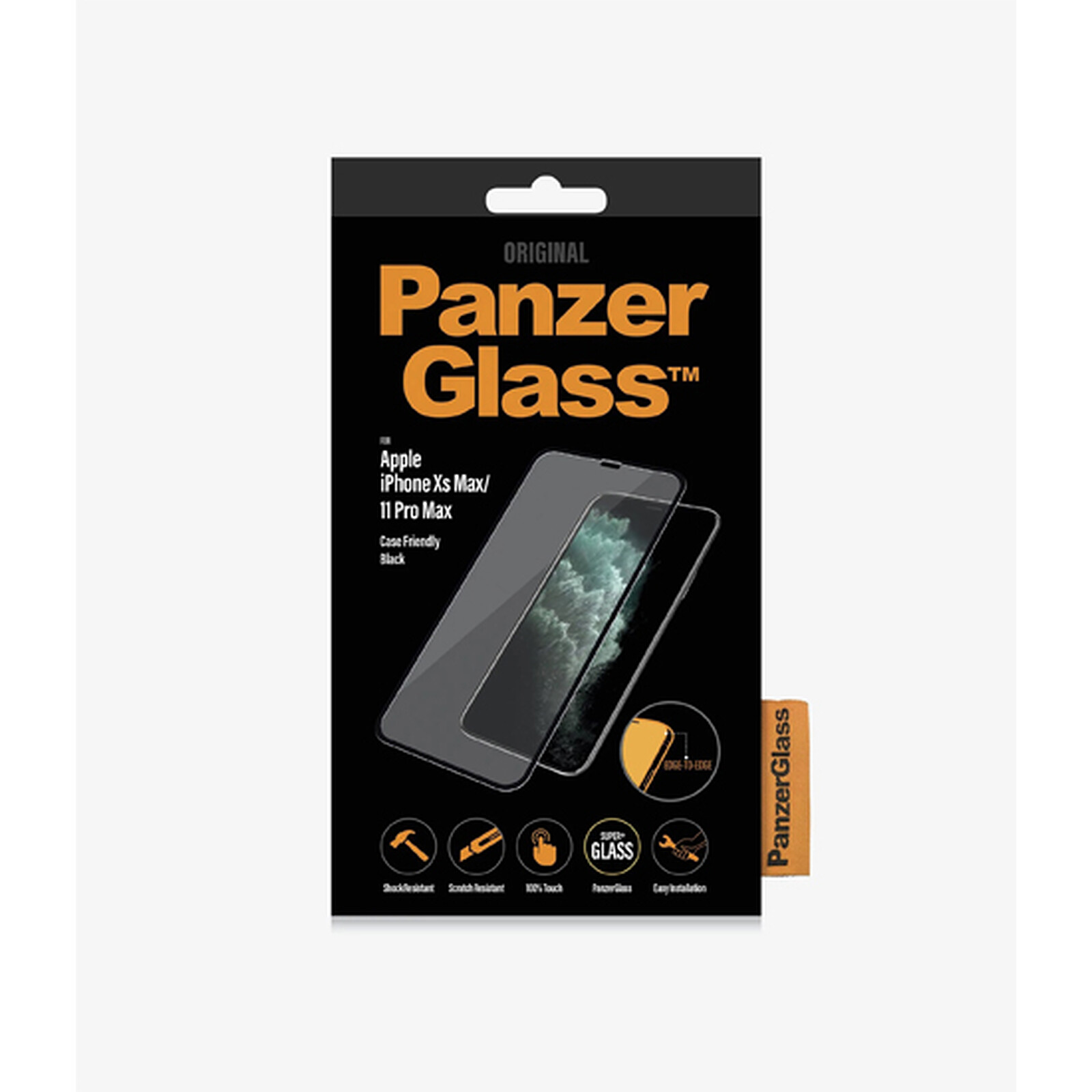 PanzerGlass Case Friendly - Protection d'écran - verre trempé pour iPhone  11 Pro Max, XS Max - transparent Pas Cher