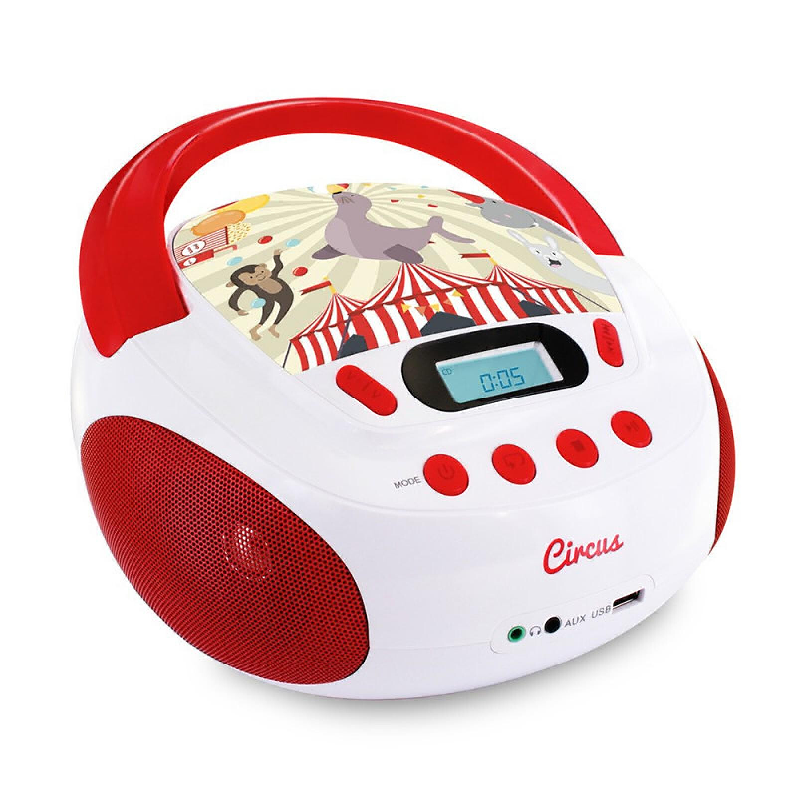 Metronic 477145 - Lecteur CD MP3 Circus enfant avec port USB - Radio &  radio réveil - LDLC