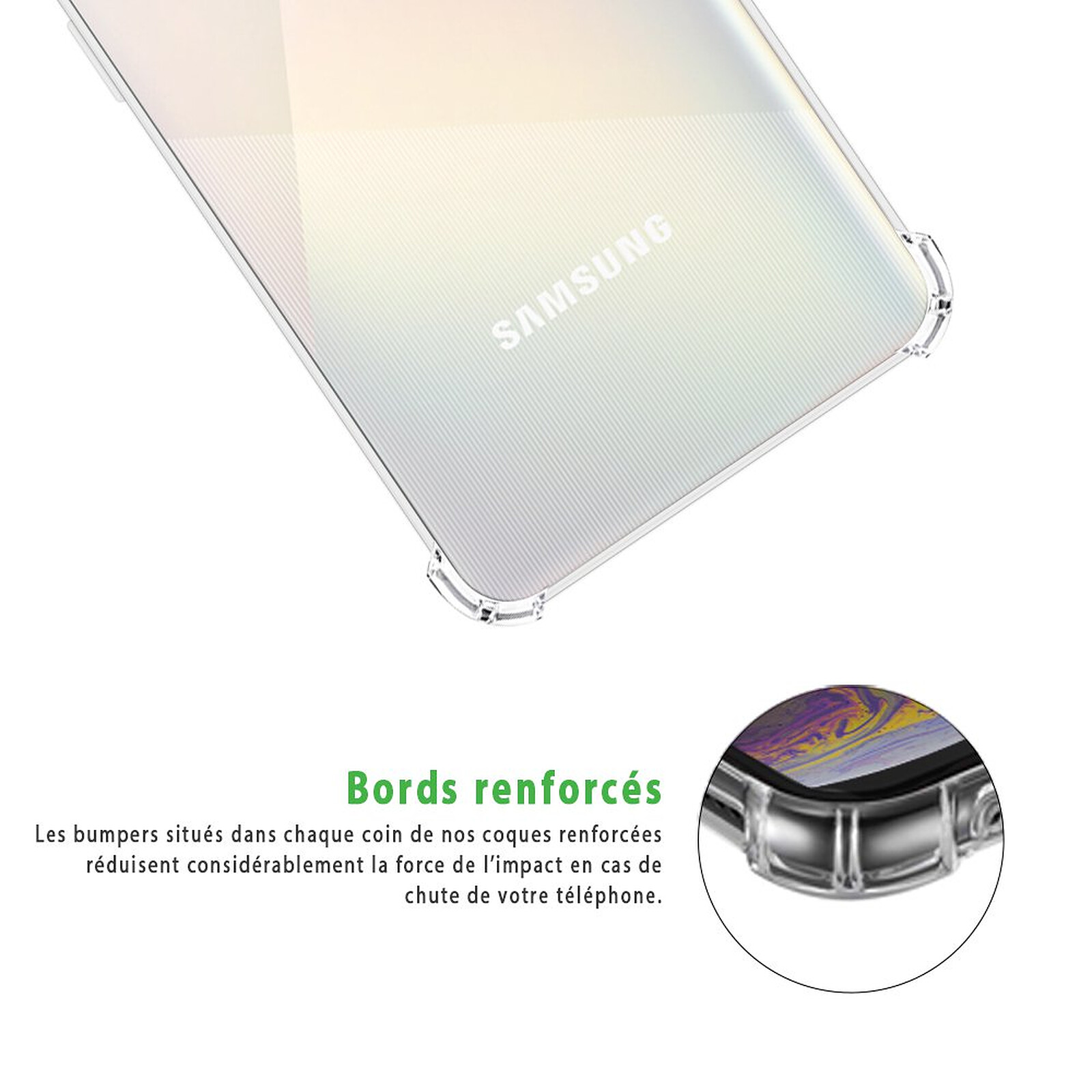 Yiakeng Coque pour Samsung Galaxy A41, Samsung A41 Coque, et Verre
