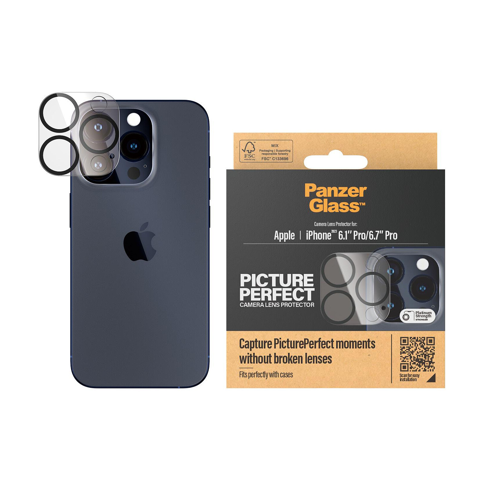 QDOS OptiGuard Camera Lens Protector iPhone 15 Pro / 15 Pro Max -  Protection écran - LDLC