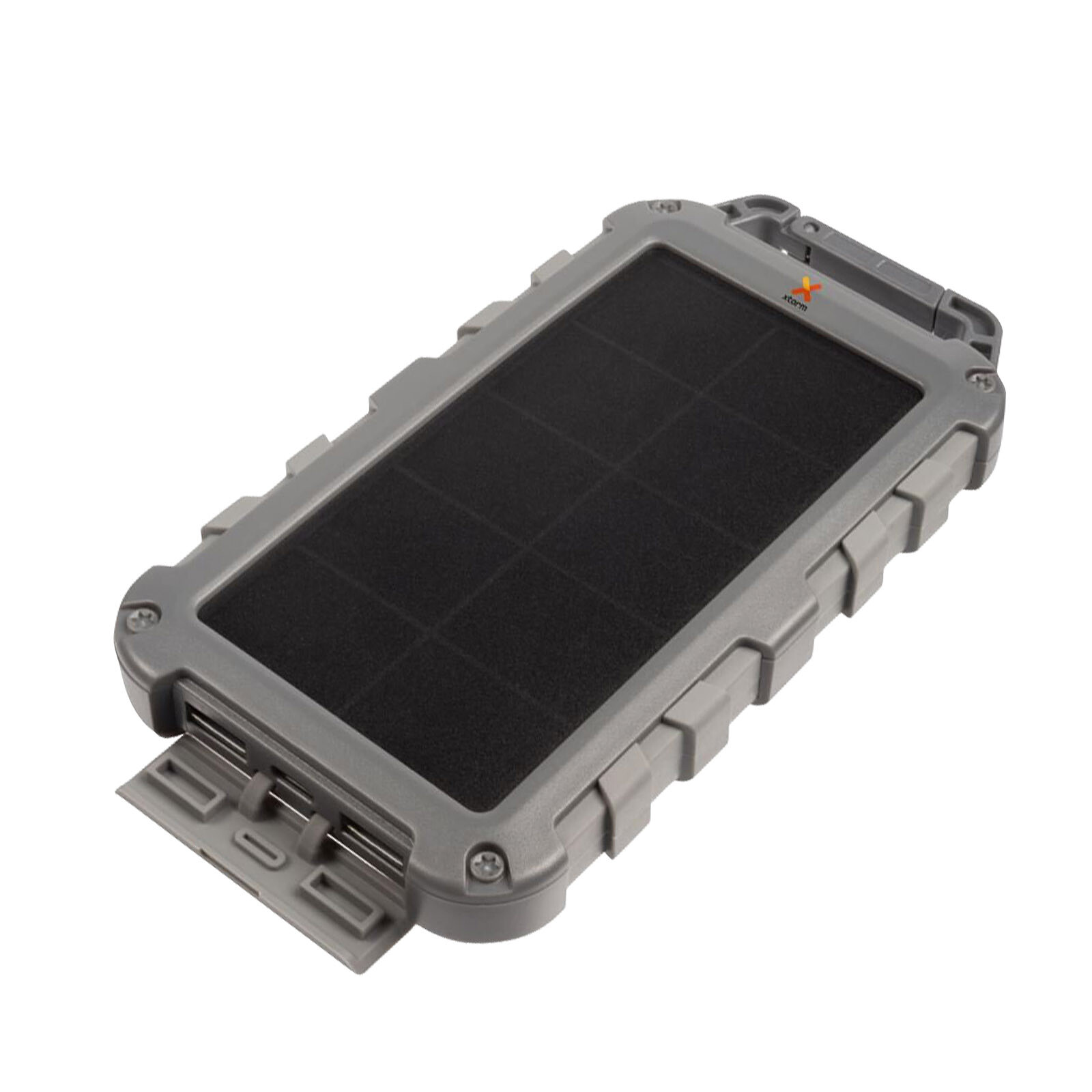 Xtorm Powerbank Solaire 10000mAh 20W 2x USB + USB-C Lampe LED Fuel Series  Gris - Batterie externe - LDLC
