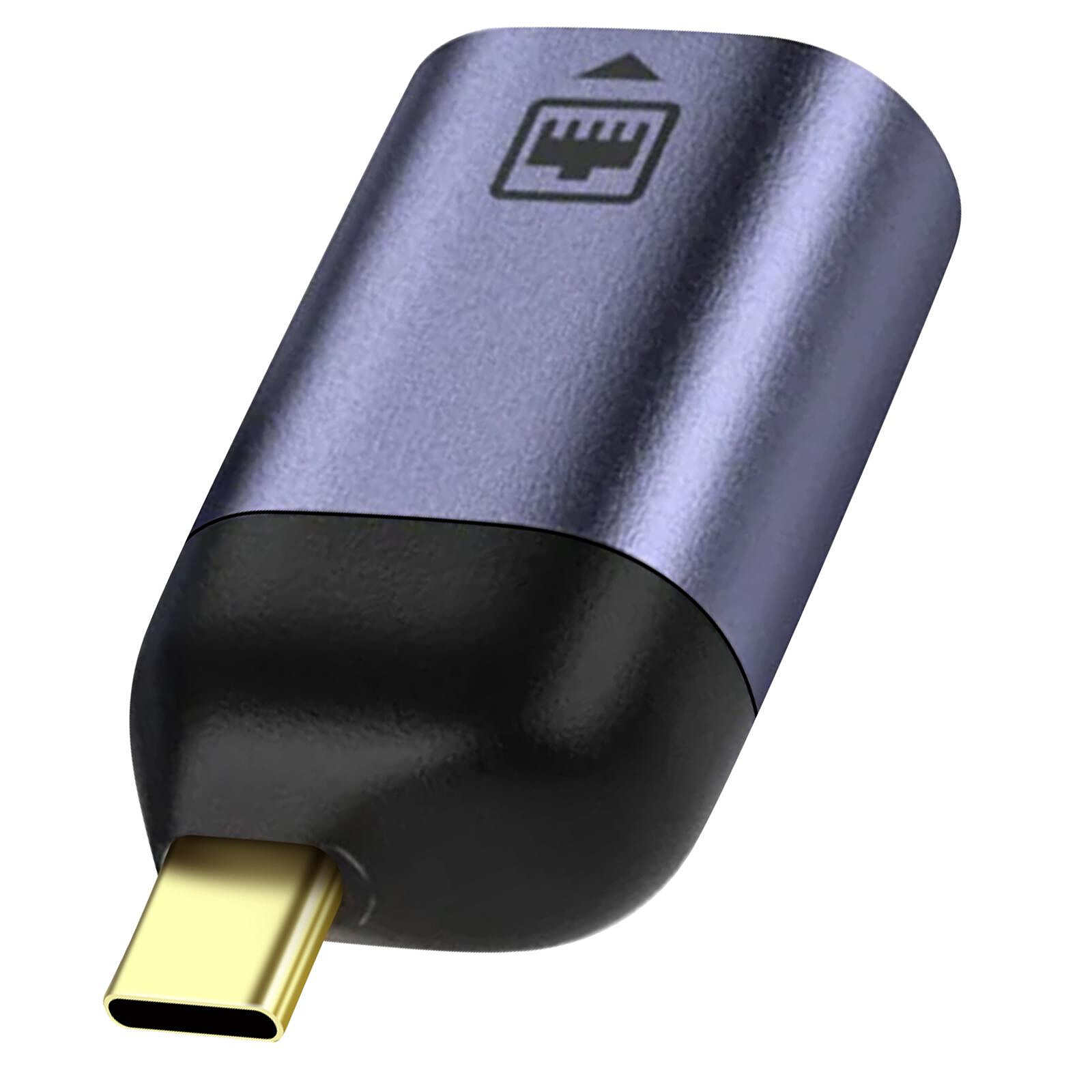 Avizar Adaptateur USB C + USB, Pack de 4 Adaptateurs OTG mâle femelle, Noir