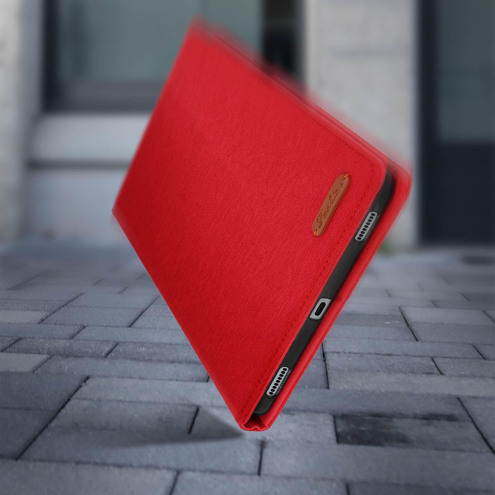 Avizar Étui pour Samsung Galaxy Tab A9 Plus Portefeuille Multi-compartiment  Support Vidéo Rouge - Etui tablette - LDLC