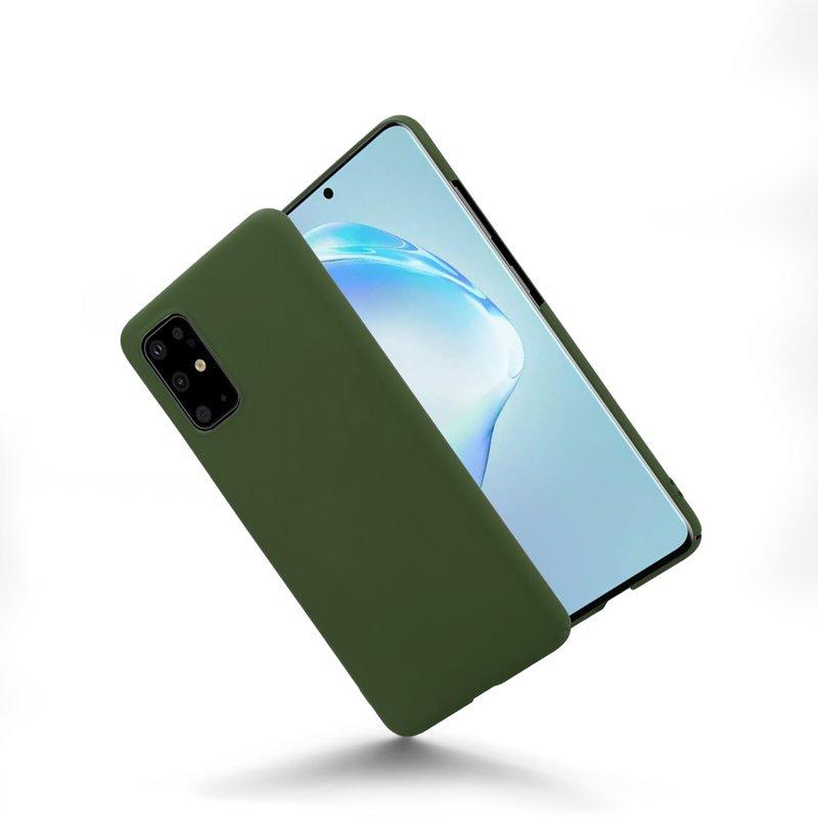 Evetane Coque Samsung Galaxy S21 Ultra 5G Silicone liquide Vert Foret + 2  Vitres en Verre trempé Protection écran Antichocs - Coque téléphone - LDLC