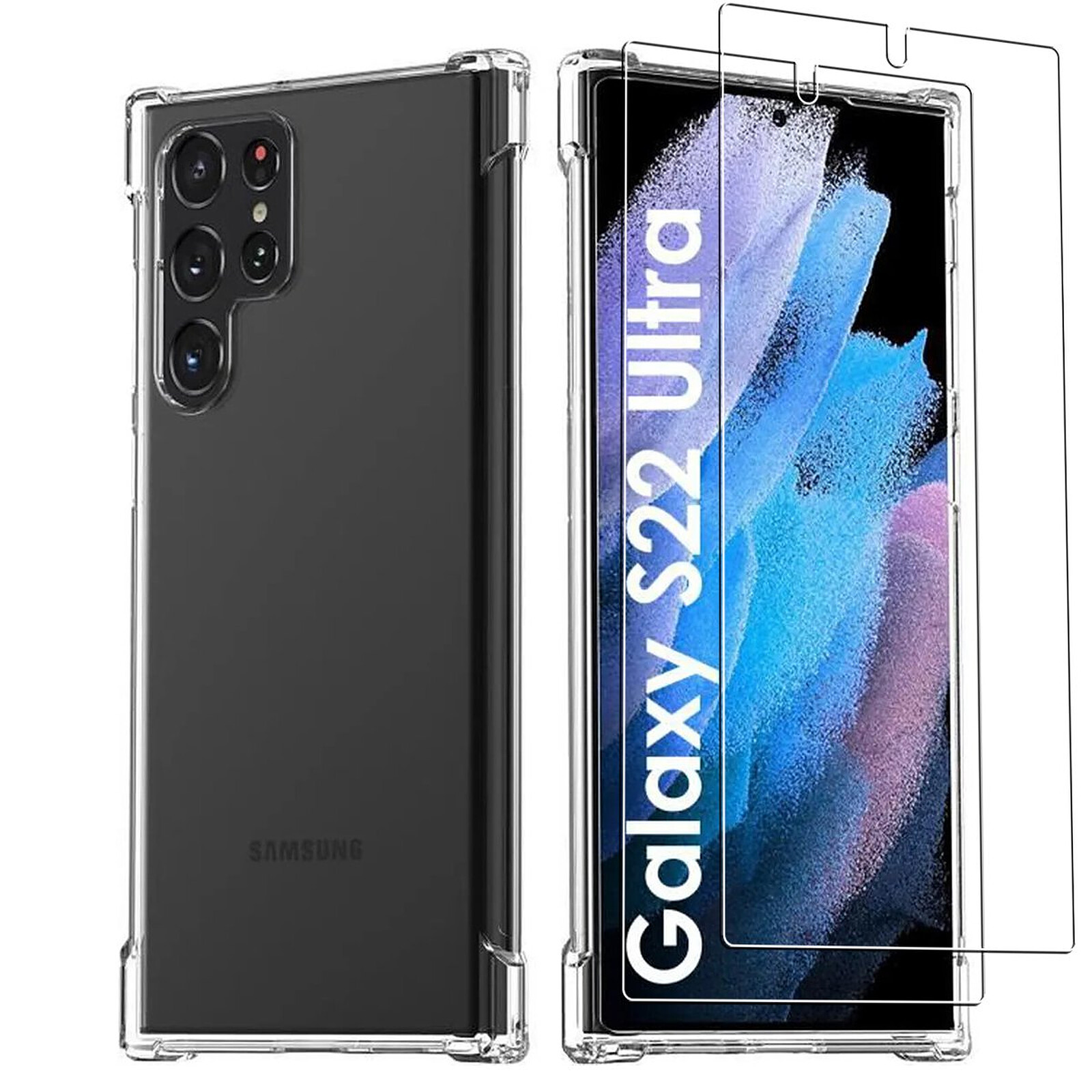 Coque de Protection Samsung Galaxy S22 Ultra 5G - Marbre Rouge