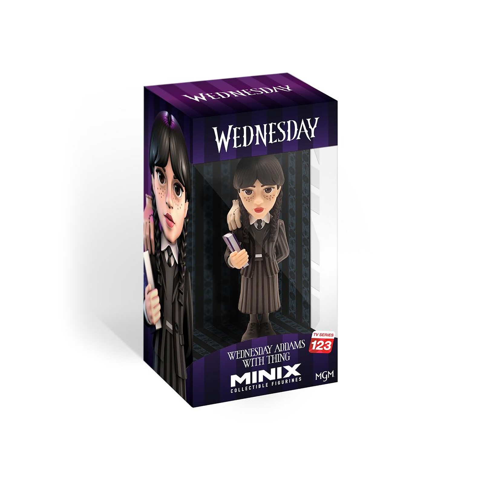 Mercredi - Figurine Minix Mercredi Addams avec La Chose 12cm - Figurines -  LDLC