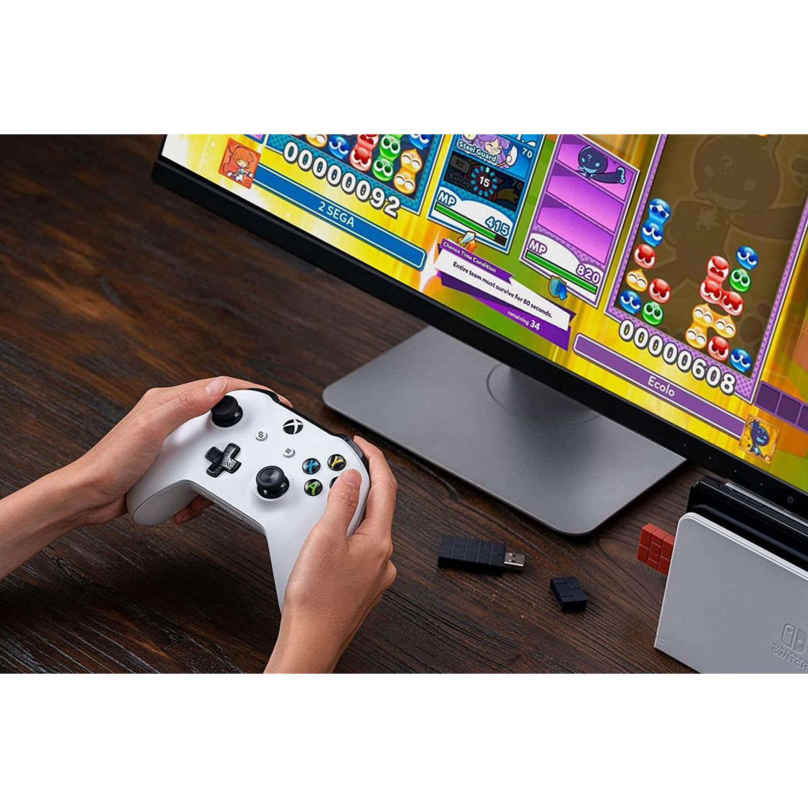Adaptateur 8BitDo pour manette Switch, PS5, PS5, PC, Android